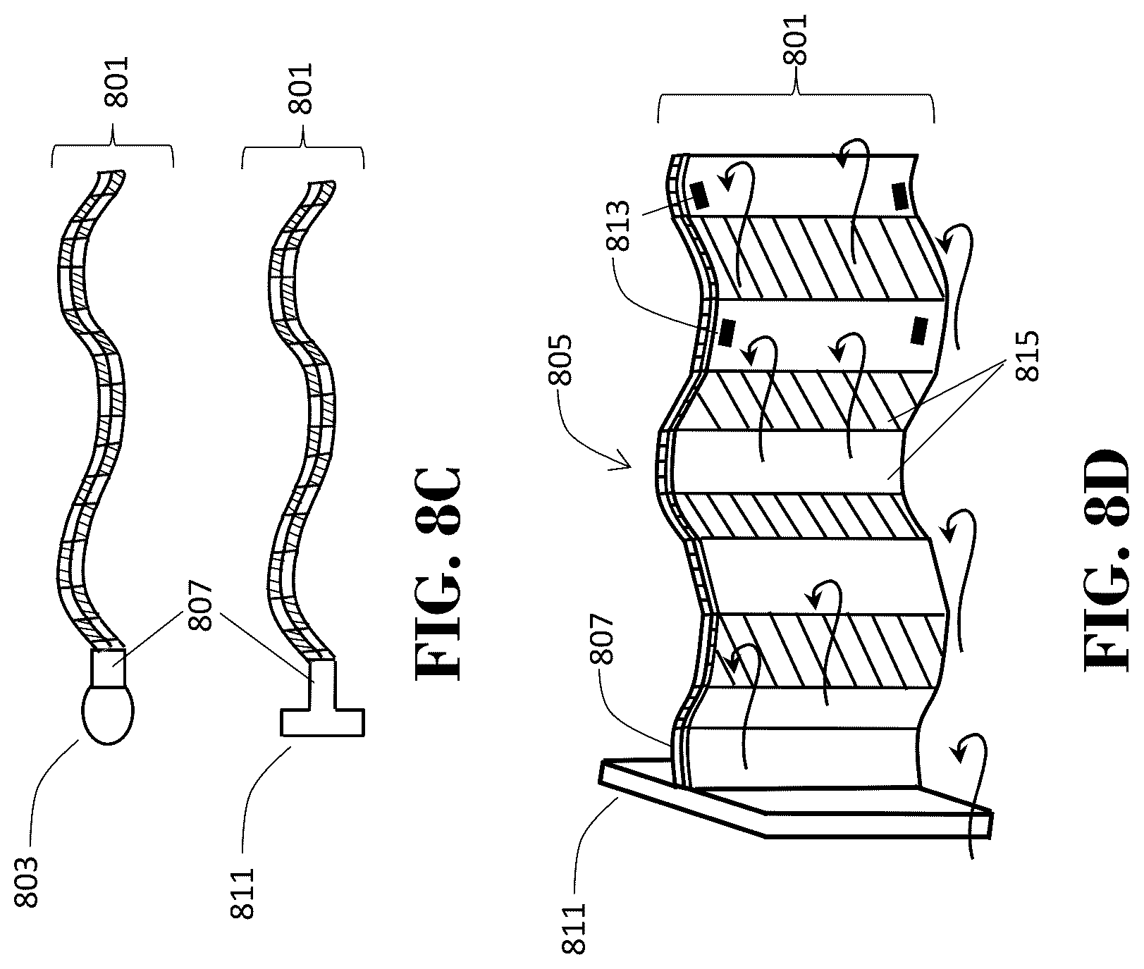 Patent US12103434 Figure 14 – Apparatus for harvesting electrical energy from air flow in a moving vehicle using piezoelectric flag sheets in a Venturi system