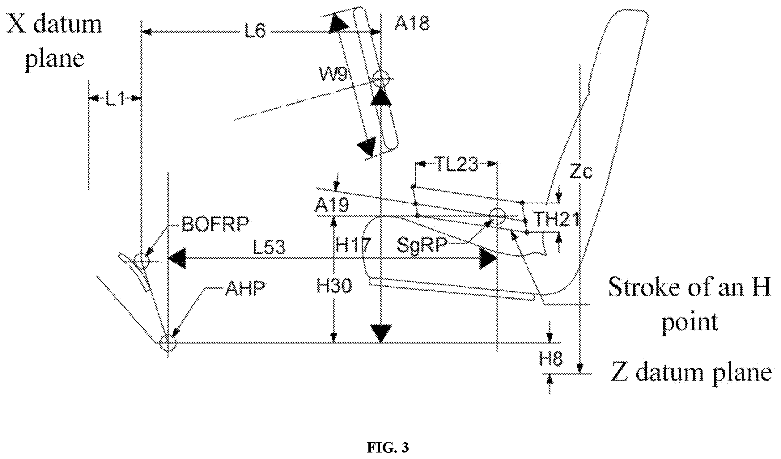 Patent US12103435 Figure 3 – Model of automotive cabin based on biometric identification technology