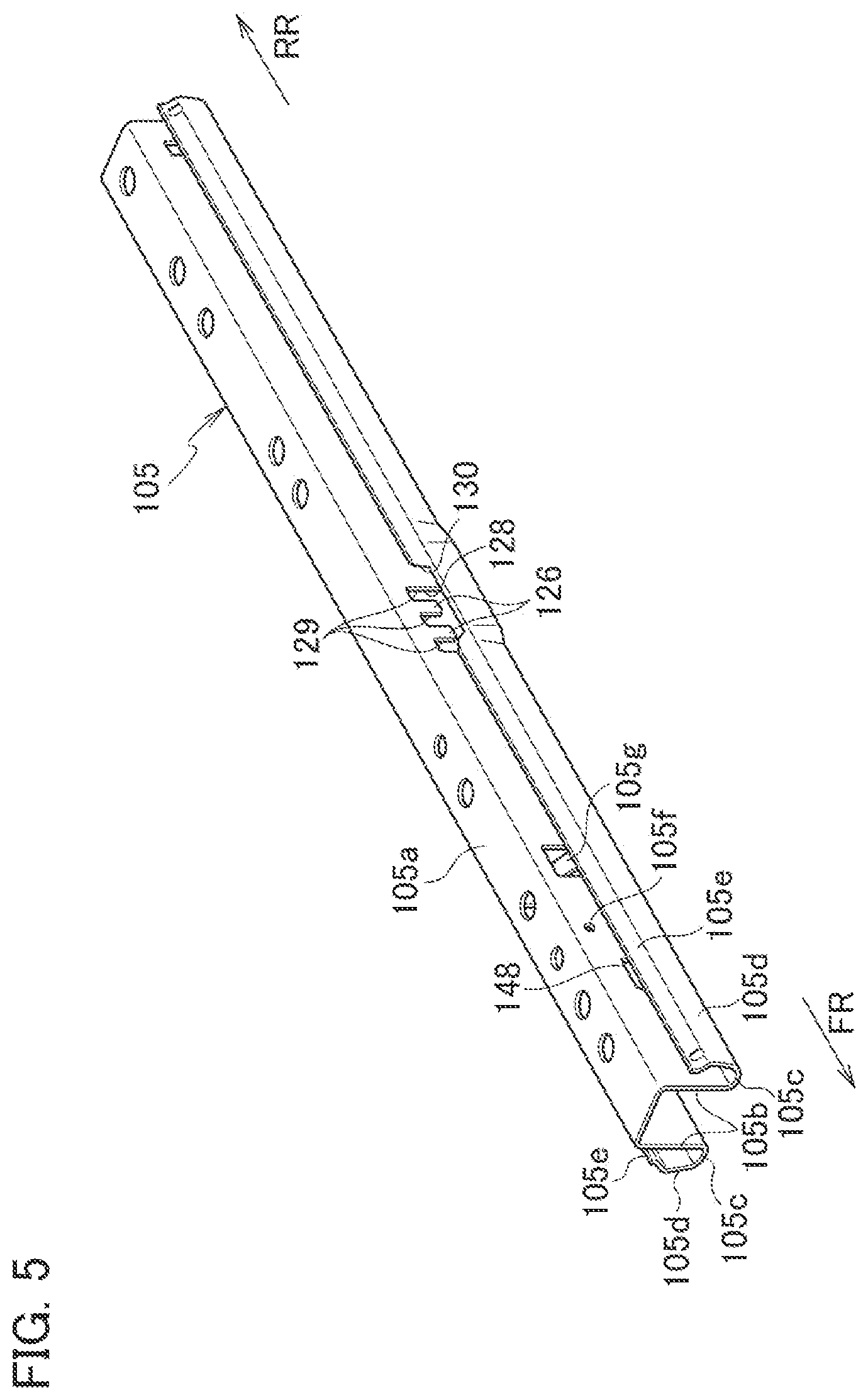 Patent US12103437 Figure 5 – Seat sliding device