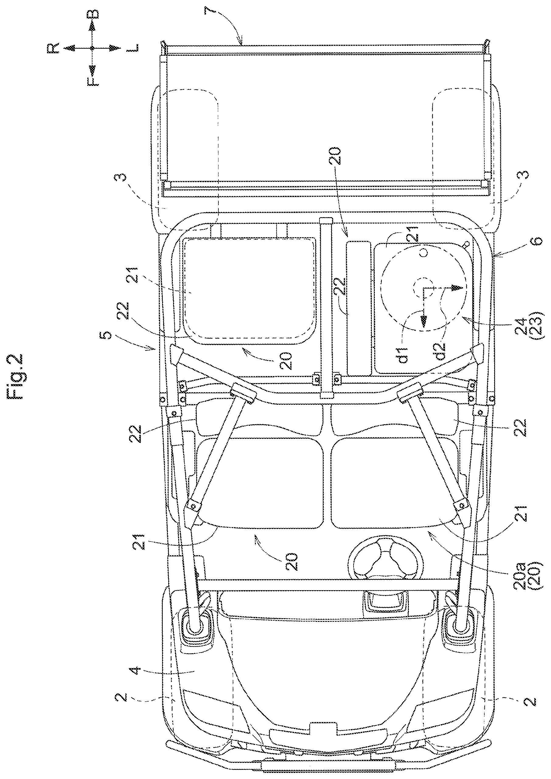 Patent US12103439 Figure 2 – Multipurpose vehicle