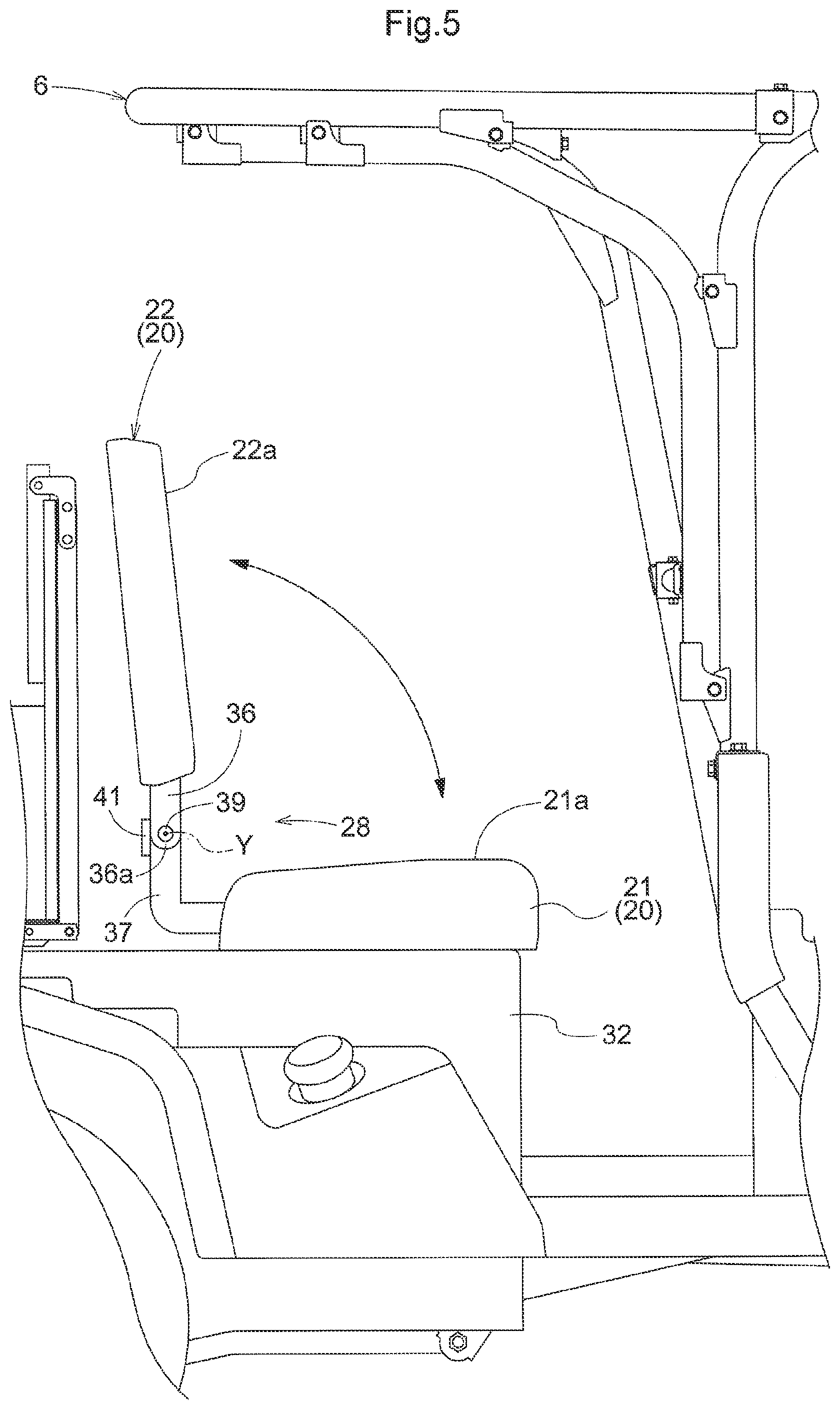Patent US12103439 Figure 5 – Multipurpose vehicle