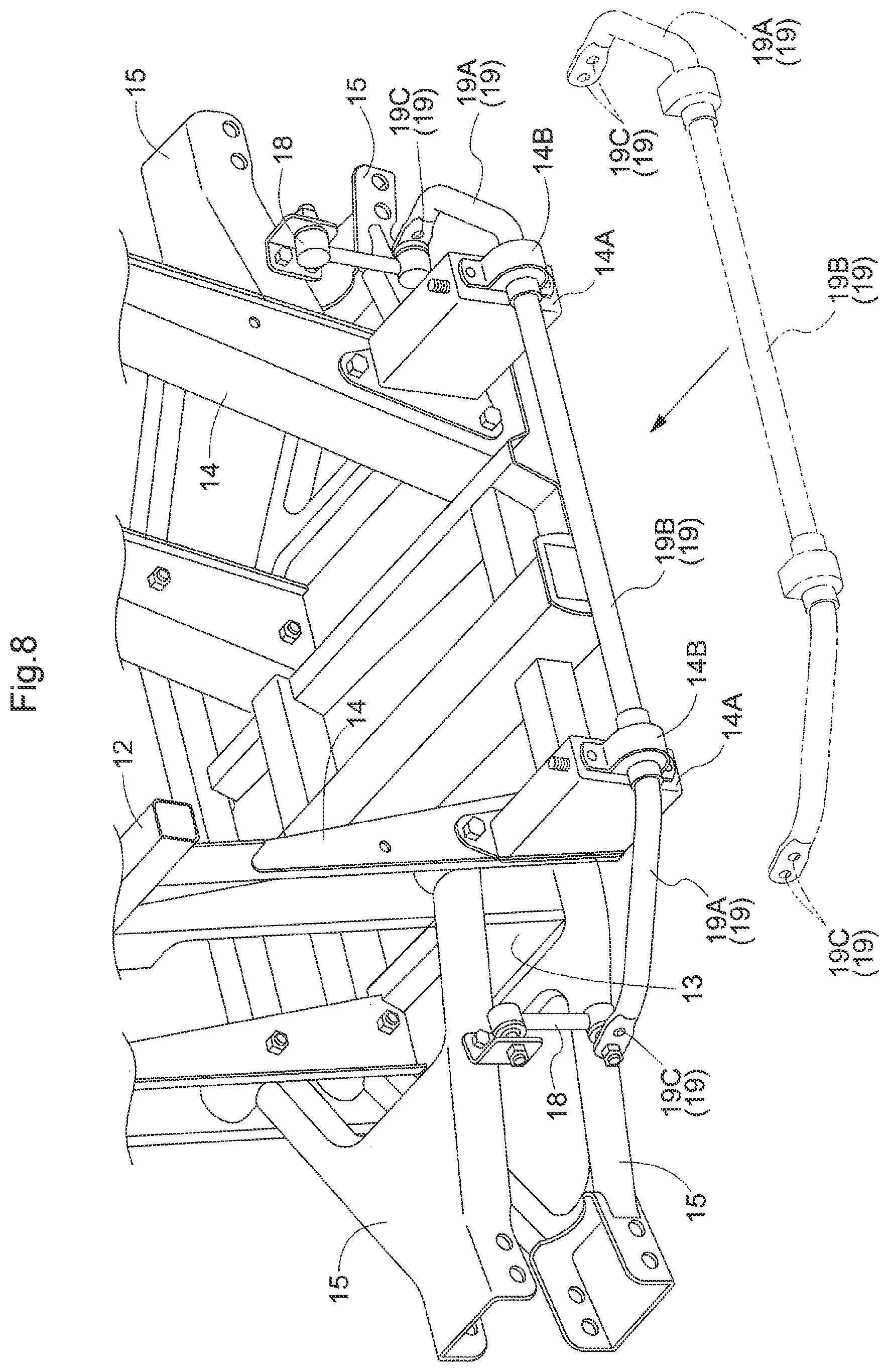 Patent US12103439 Figure 8 – Multipurpose vehicle