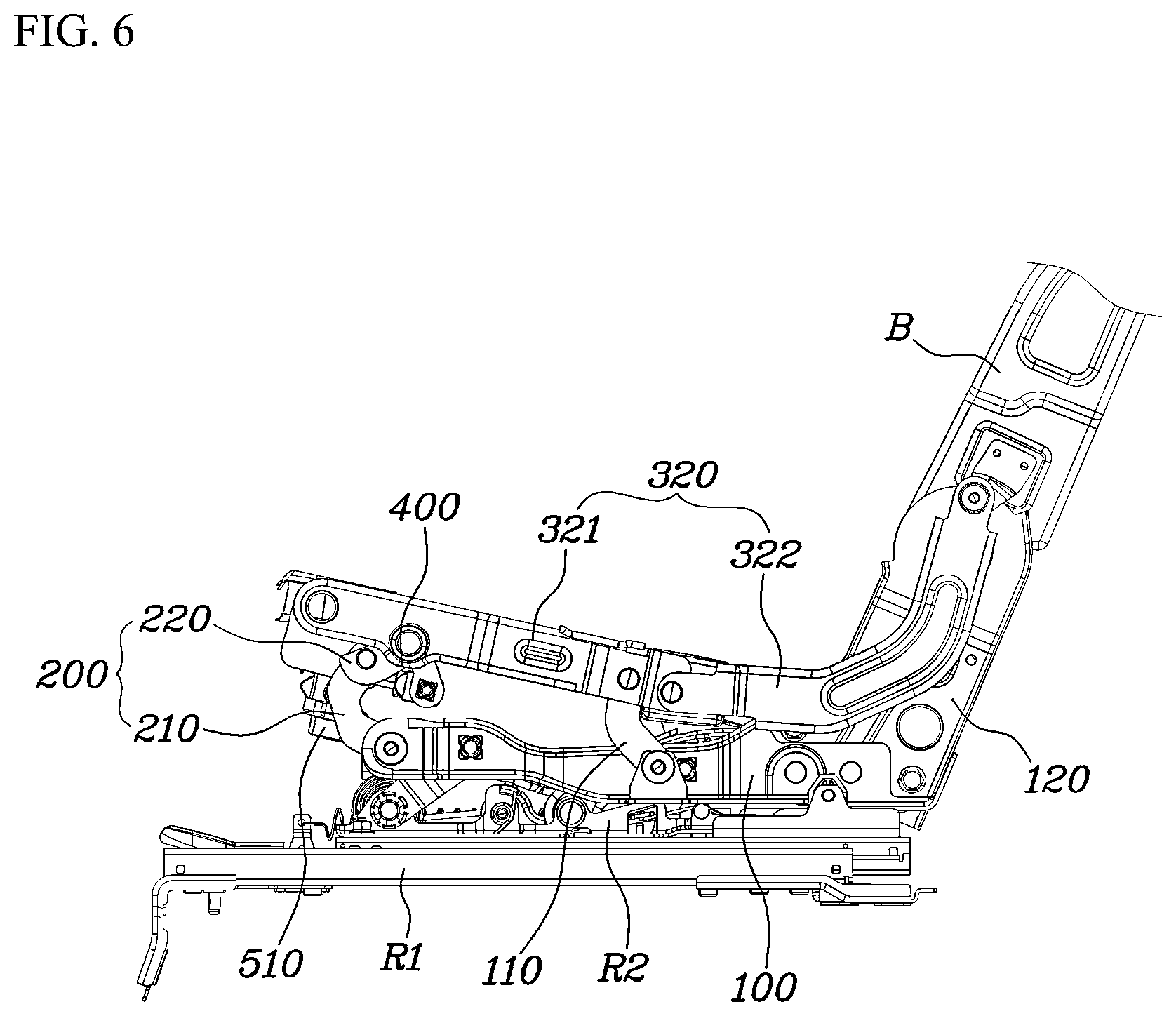 Patent US12103440 Figure 6 – Seat adjustment apparatus for mobility