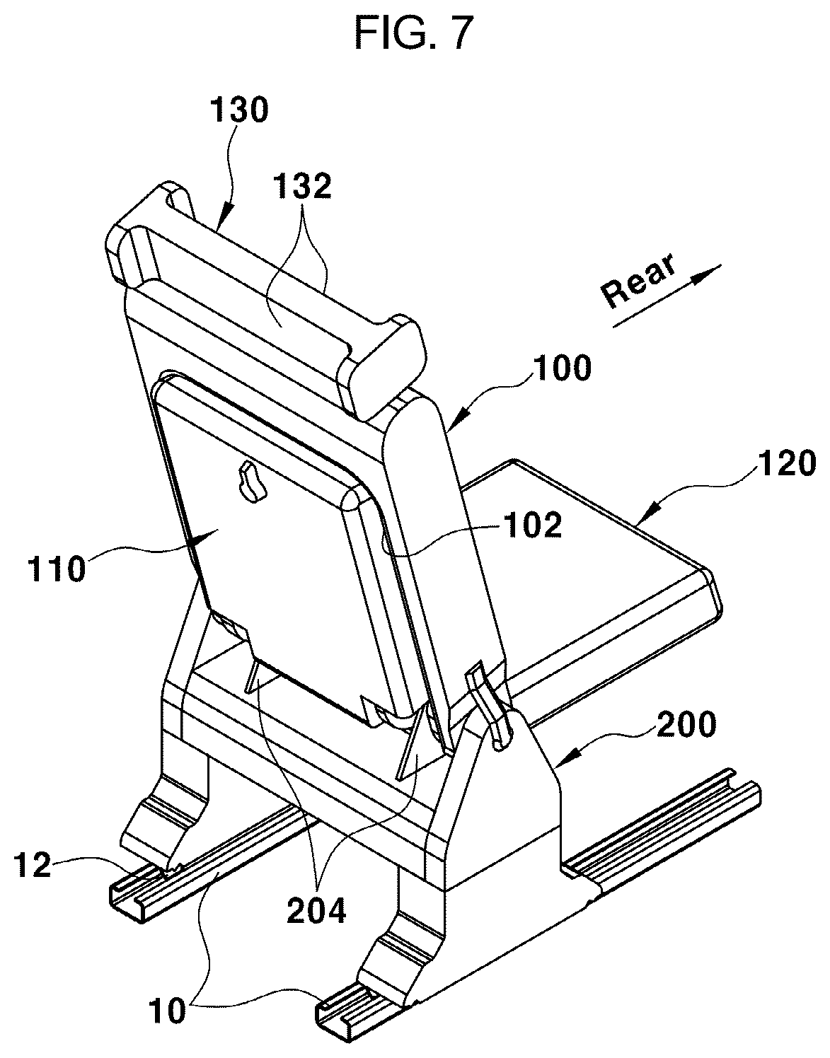 Patent US12103441 Figure 5 – Vehicle seat