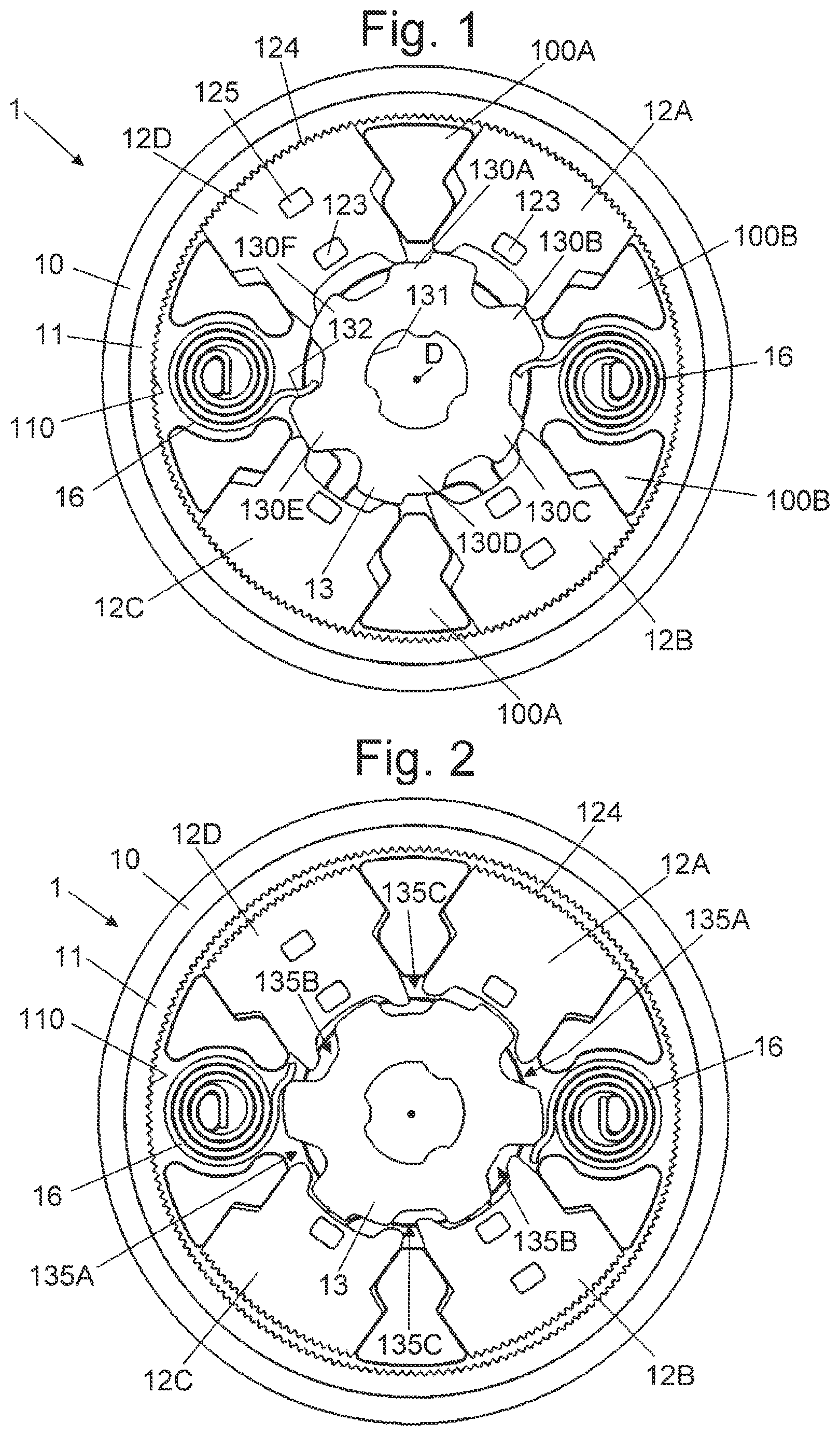Patent US12103442 Figure 1 – Detent fitting for a vehicle seat