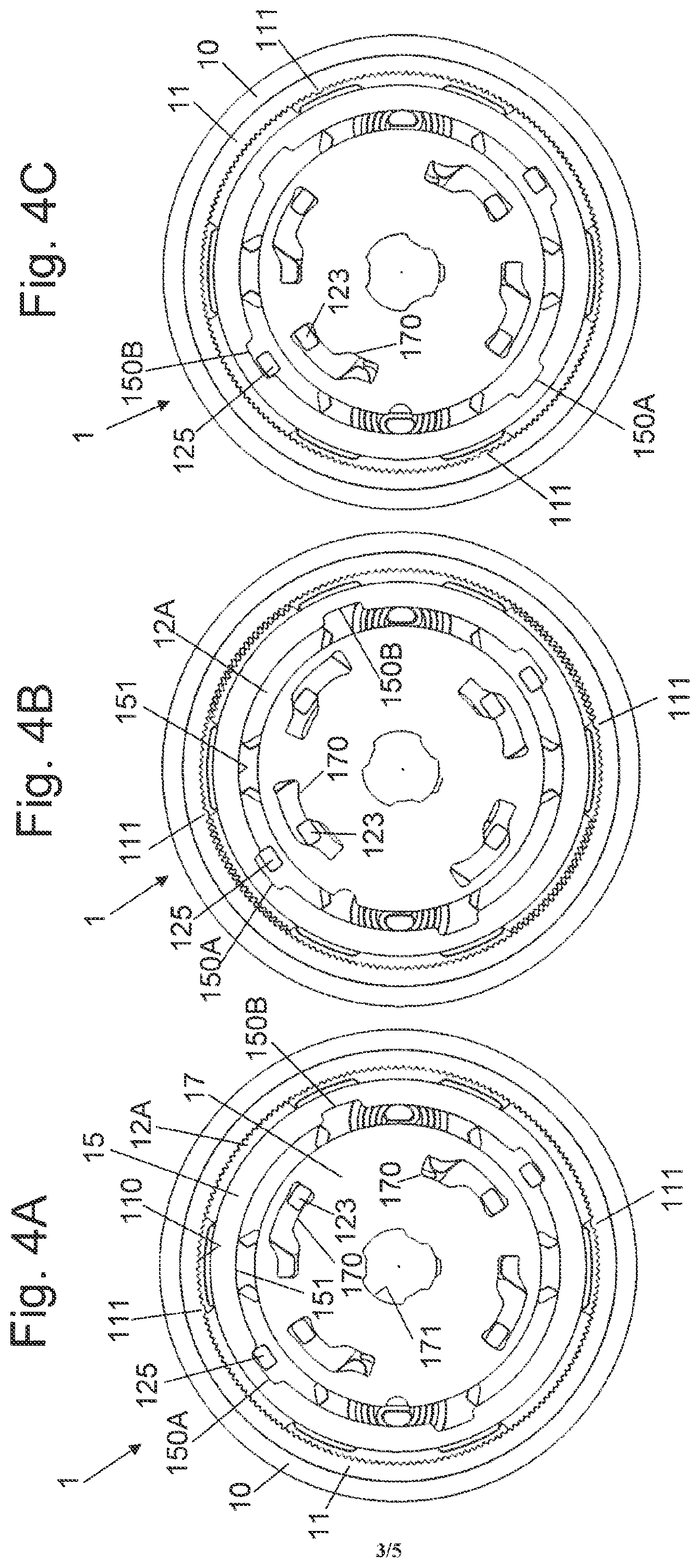 Patent US12103442 Figure 3 – Detent fitting for a vehicle seat