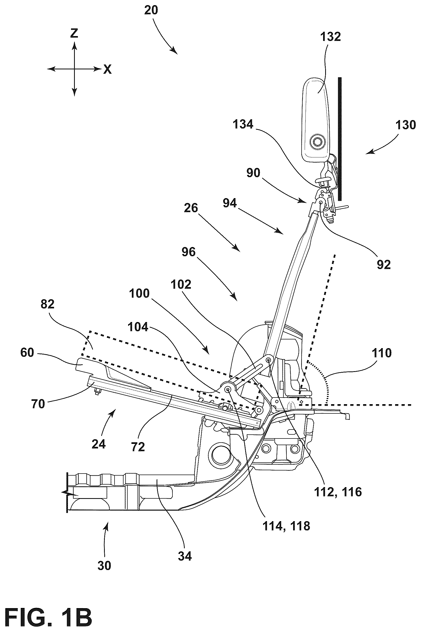Patent US12103444 Figure 2 – Seat assembly