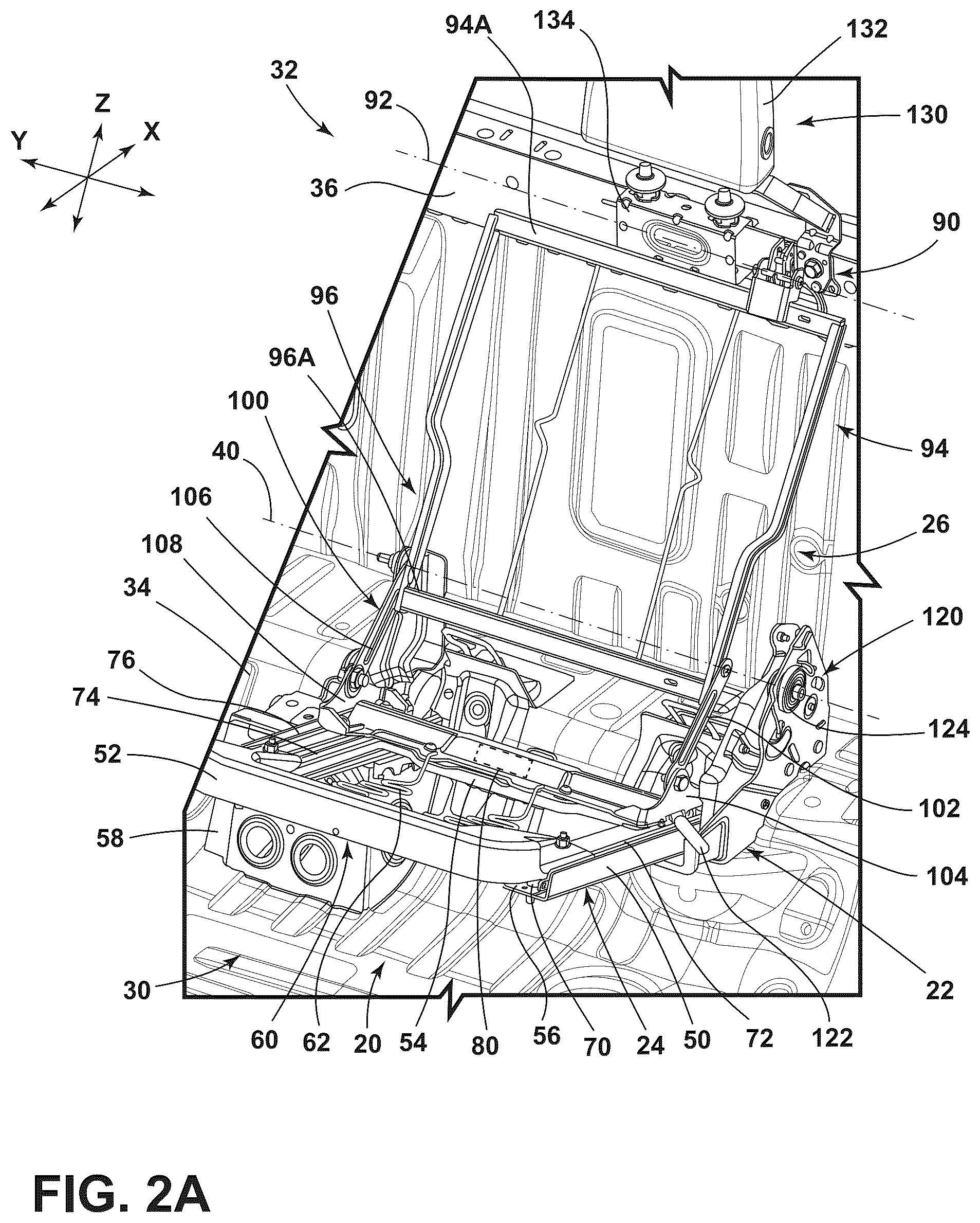 Patent US12103444 Figure 5 – Seat assembly