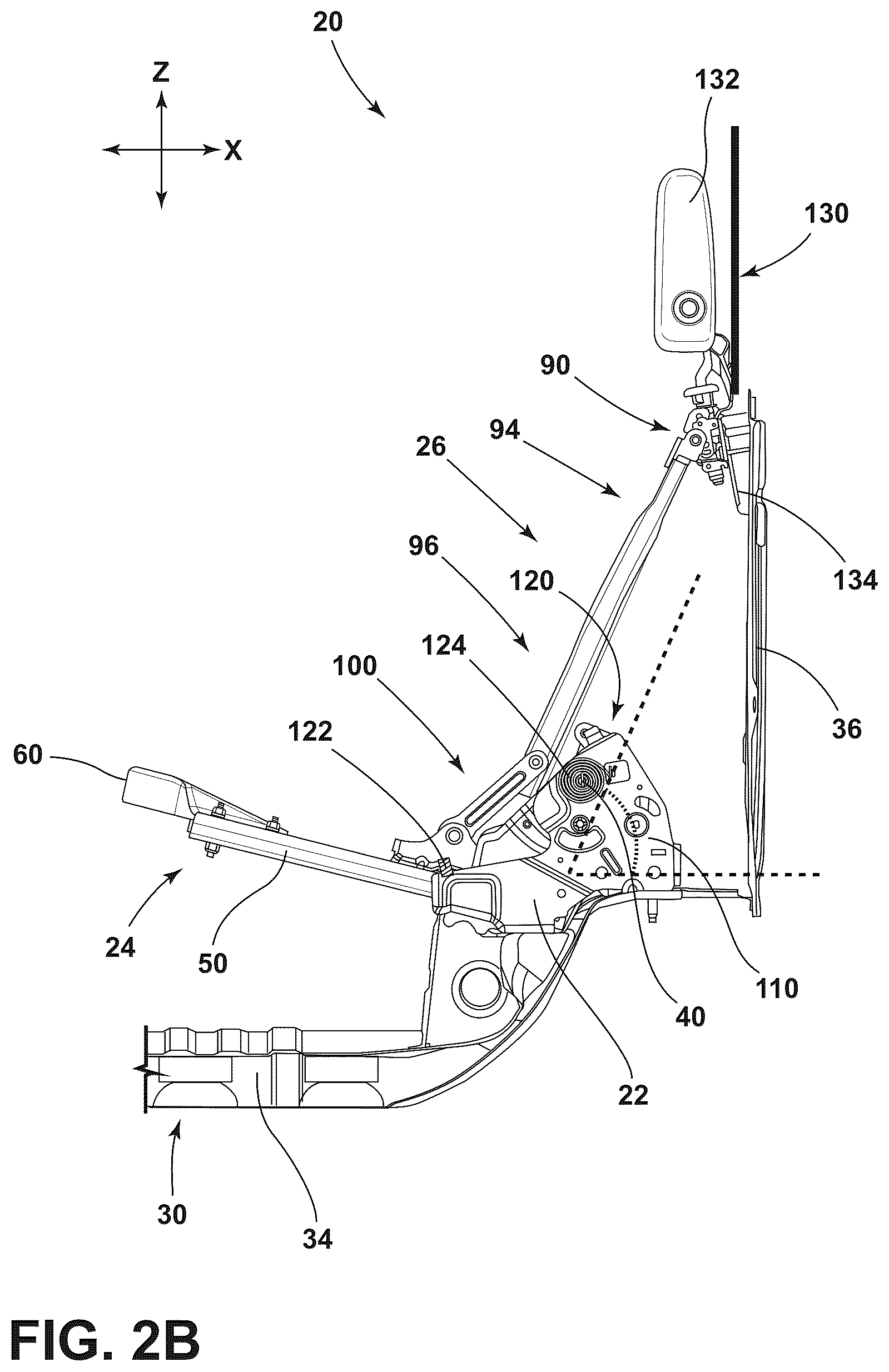Patent US12103444 Figure 6 – Seat assembly