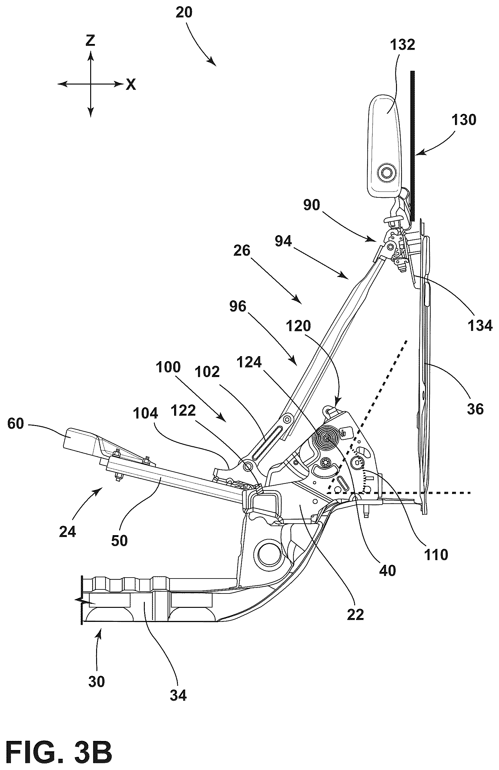 Patent US12103444 Figure 8 – Seat assembly