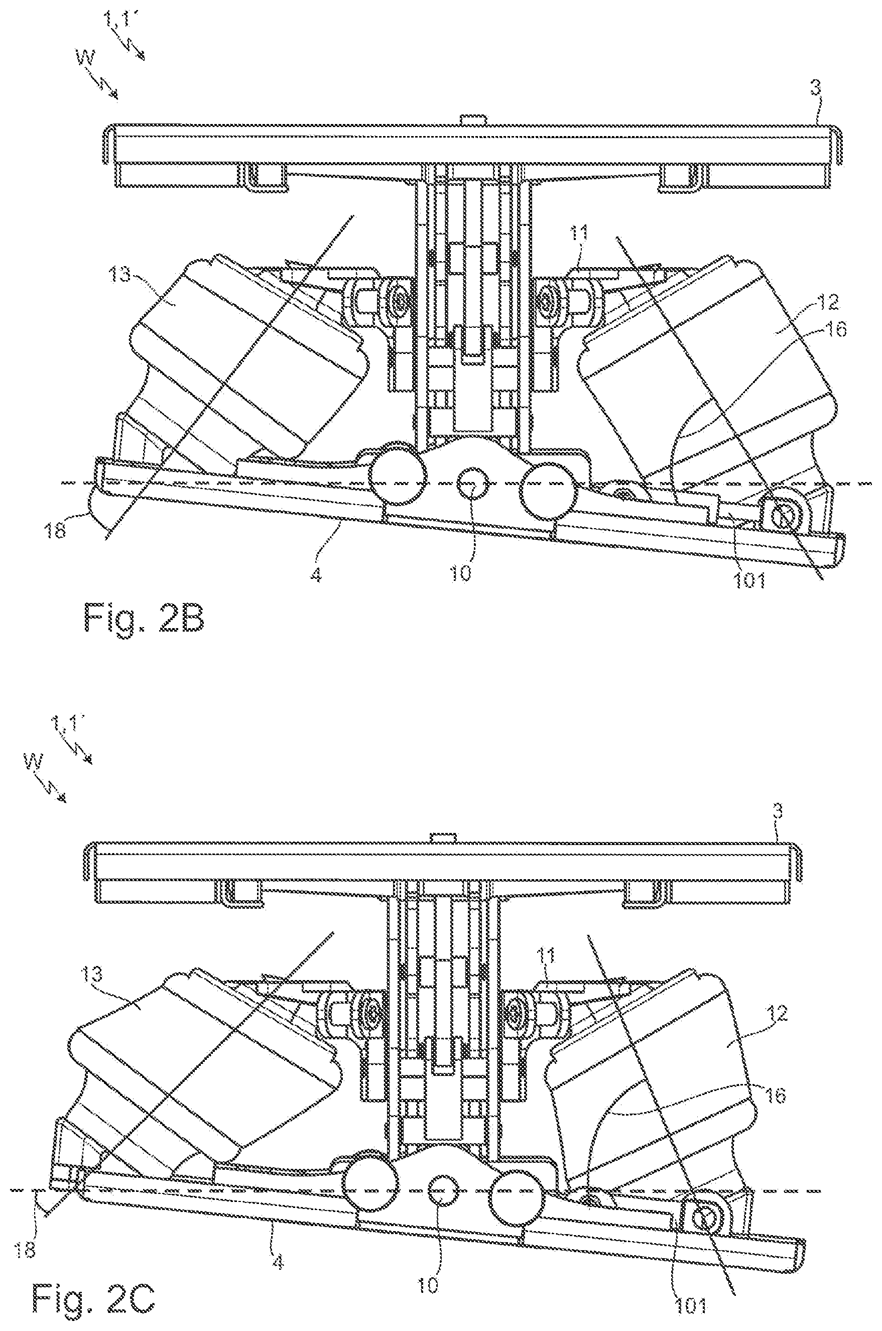 Patent US12103446 Figure 2 – Vehicle seat having a suspension unit for cushioning rolling and vertical suspension movements