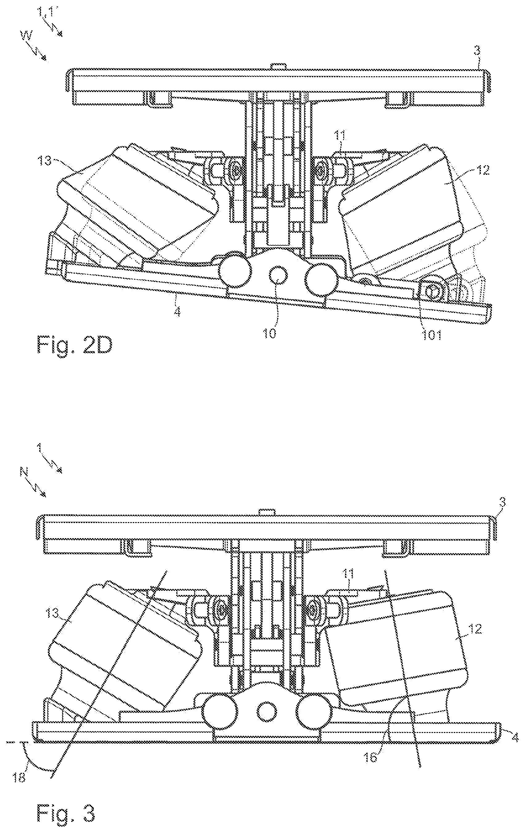 Patent US12103446 Figure 3 – Vehicle seat having a suspension unit for cushioning rolling and vertical suspension movements