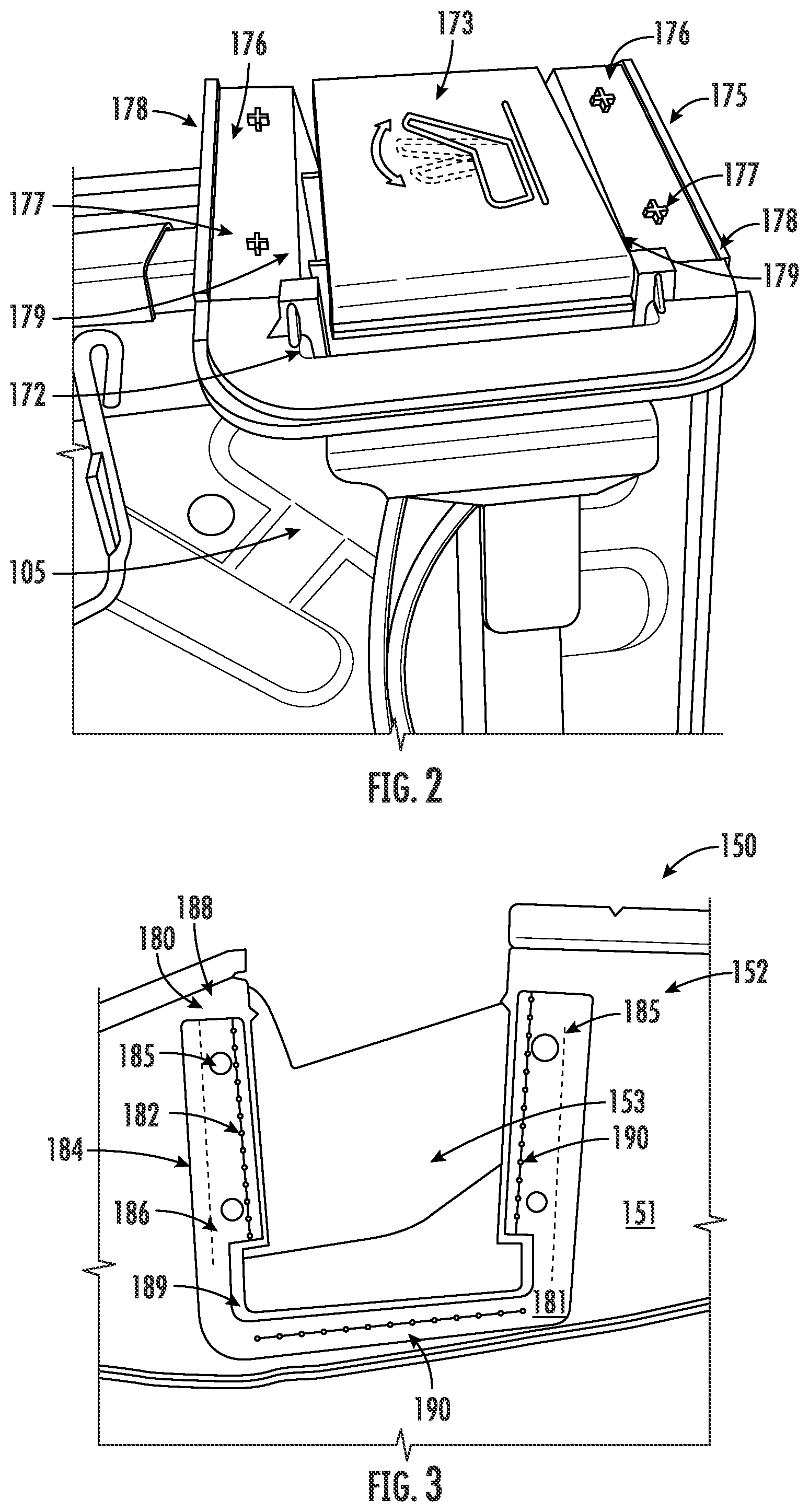 Patent US12103448 Figure 2 – Trim retention member