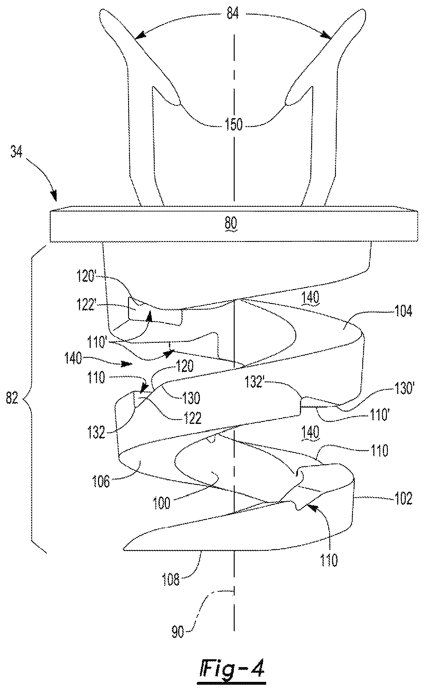 Patent US12103449 Figure 4 – Retention clip for a seat assembly and method of assembly