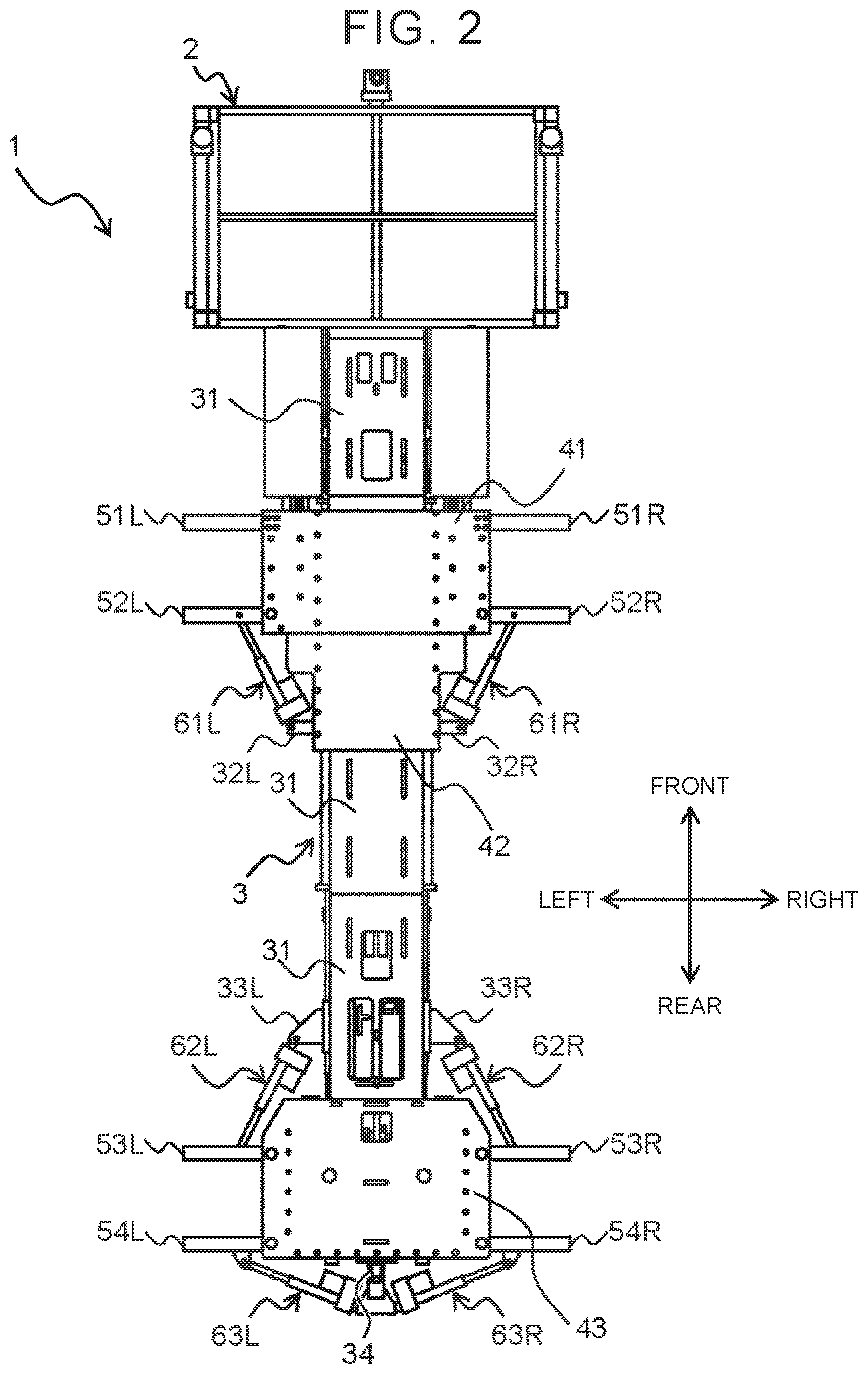 Patent US12103454 Figure 2 – Vehicle transporting device