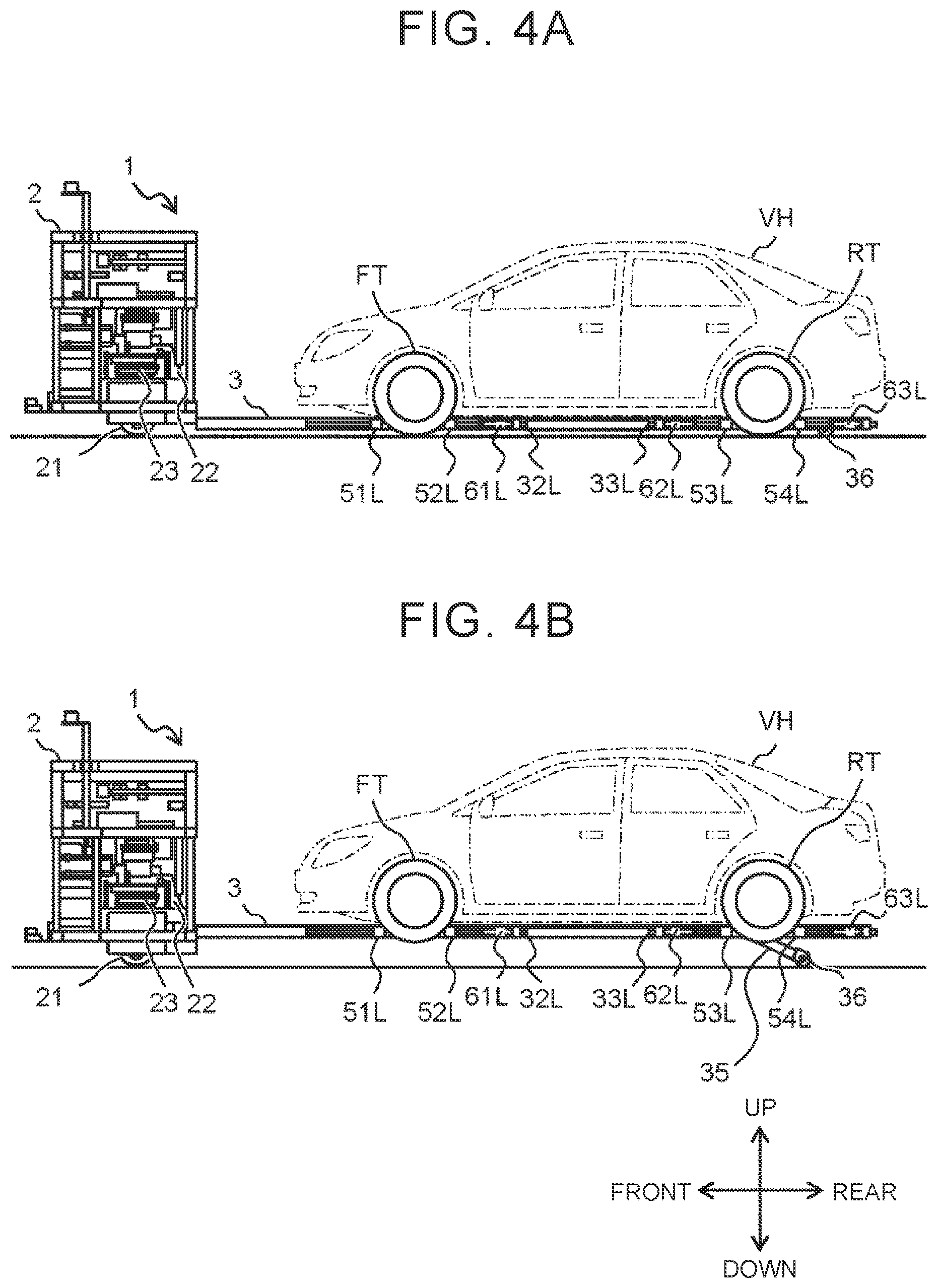 Patent US12103454 Figure 4 – Vehicle transporting device