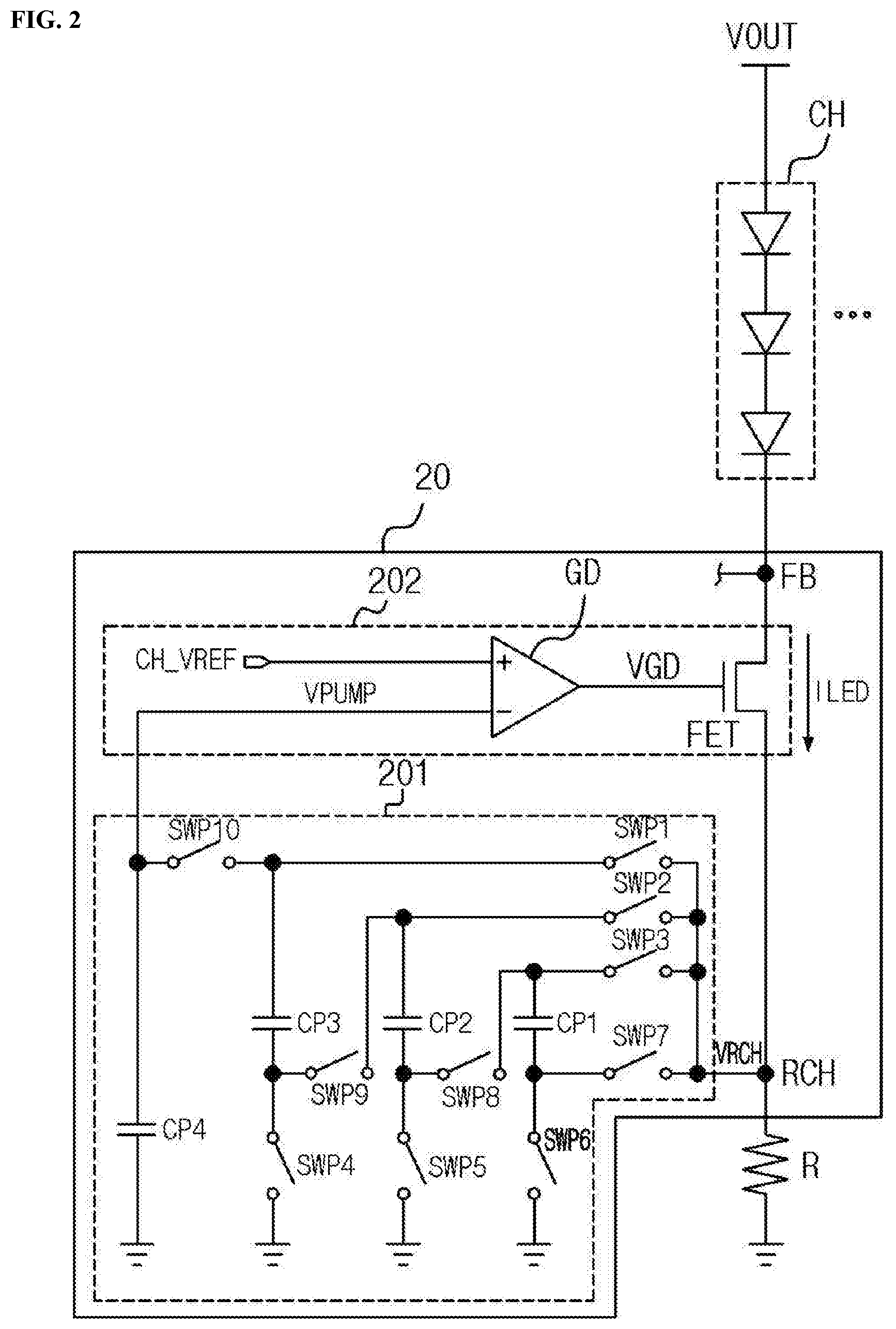 Patent US12103457 Figure 2 – Lamp control device
