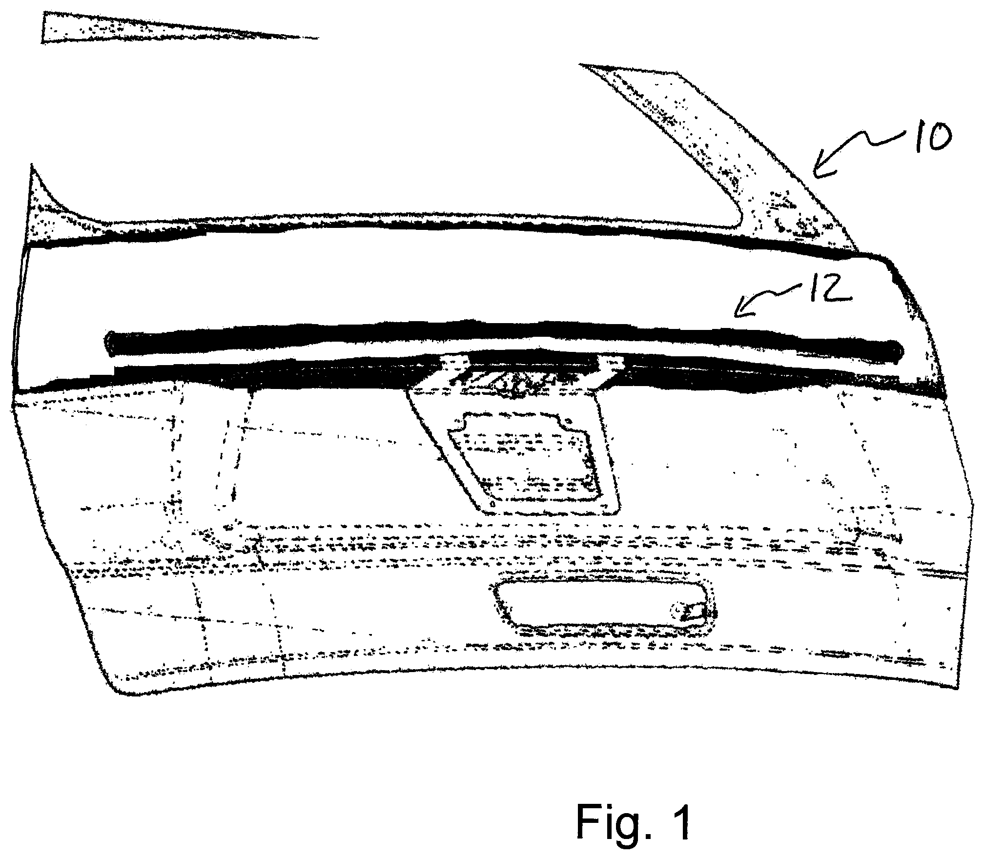 Patent US12103458 Figure 1 – Tailgate and rooftop mounted warning or emergency lights