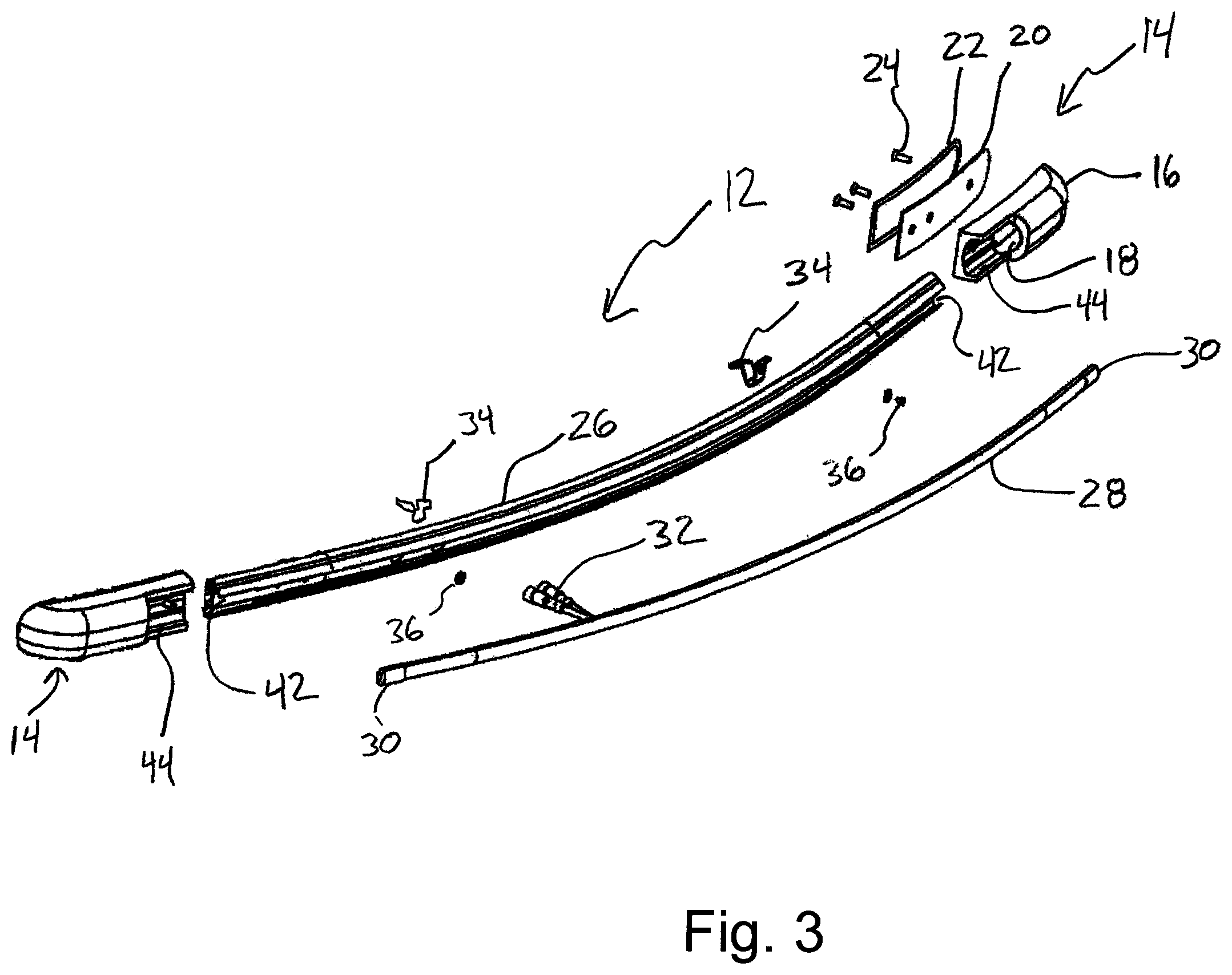 Patent US12103458 Figure 3 – Tailgate and rooftop mounted warning or emergency lights