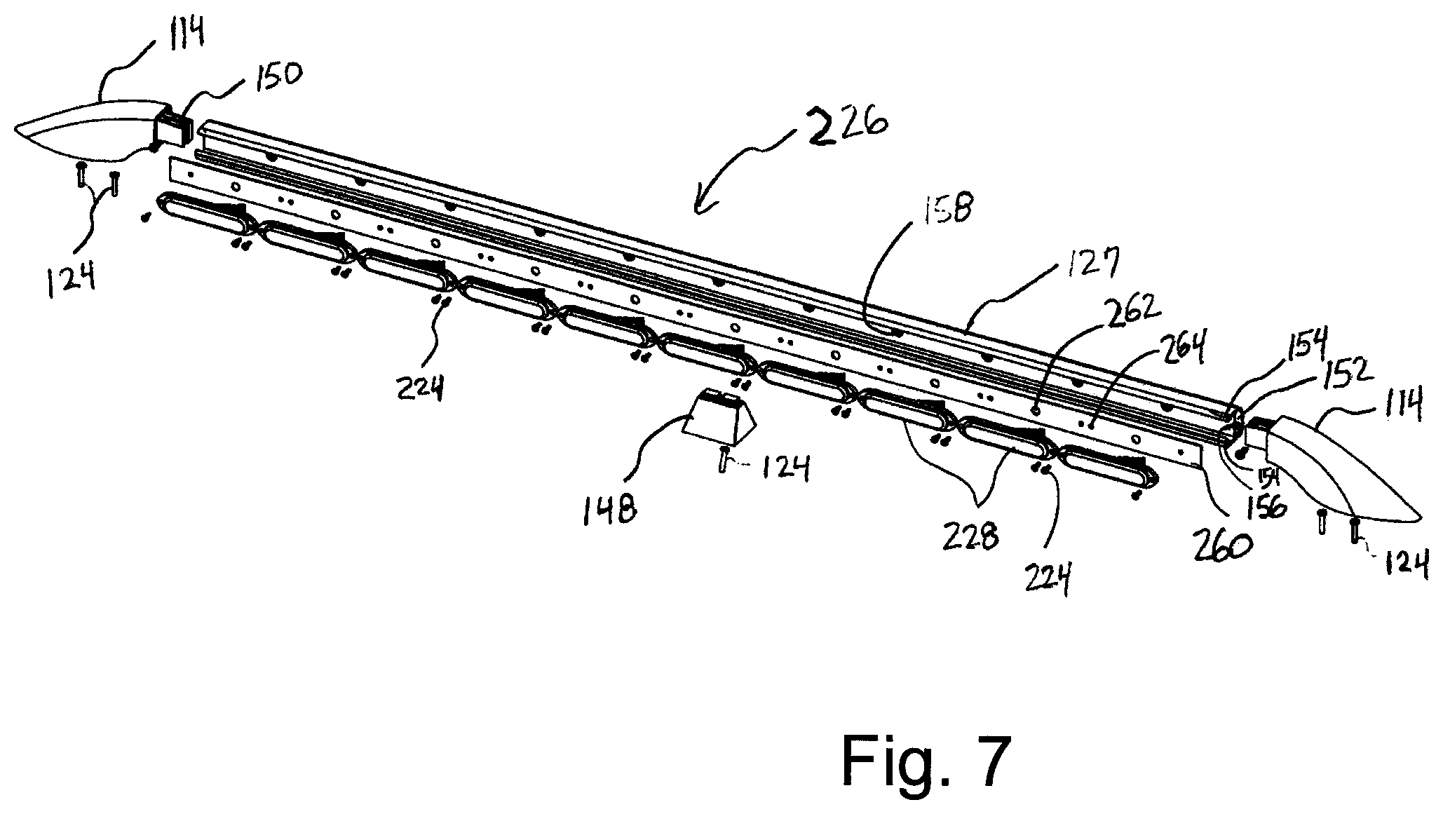 Patent US12103458 Figure 7 – Tailgate and rooftop mounted warning or emergency lights