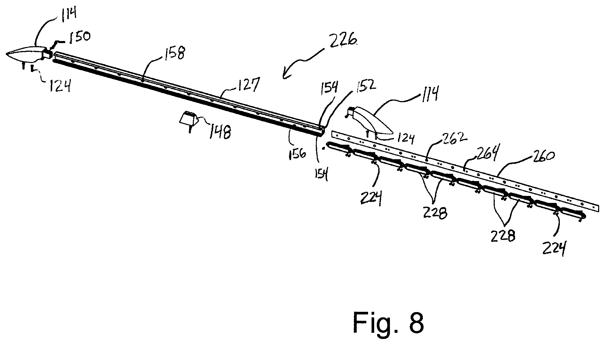 Patent US12103458 Figure 8 – Tailgate and rooftop mounted warning or emergency lights