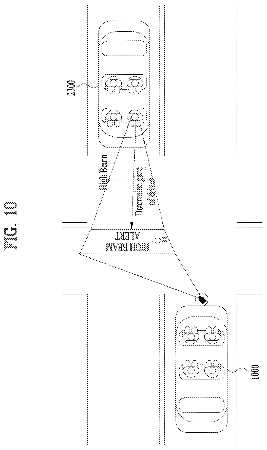 Patent US12103459 Figure 10 – Method and system for displaying external communication message