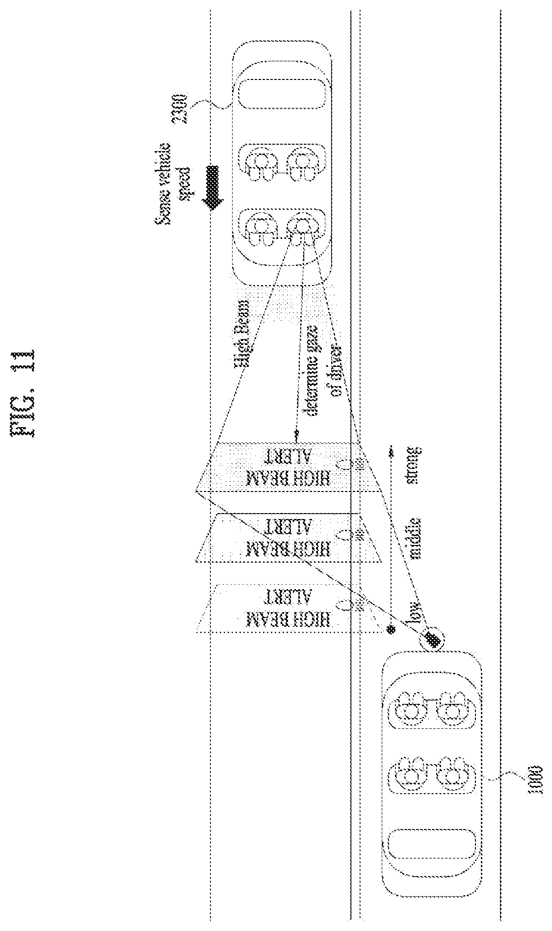 Patent US12103459 Figure 11 – Method and system for displaying external communication message