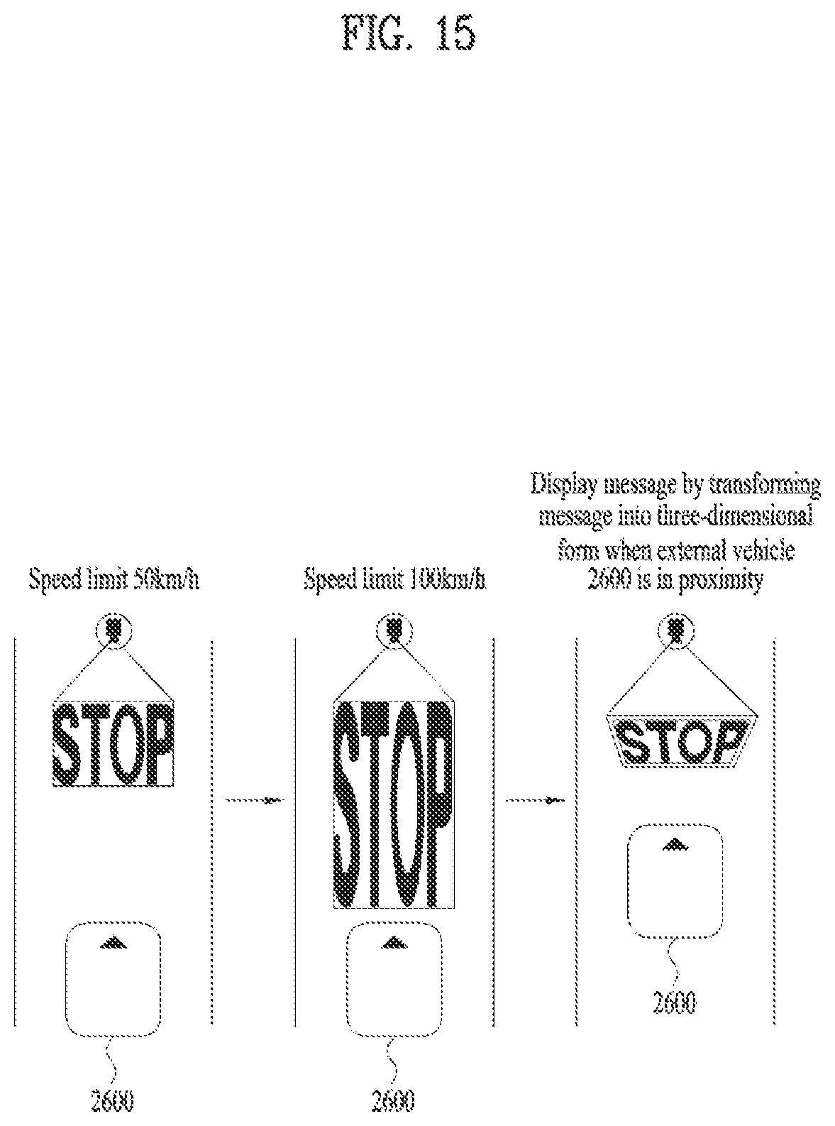 Patent US12103459 Figure 15 – Method and system for displaying external communication message