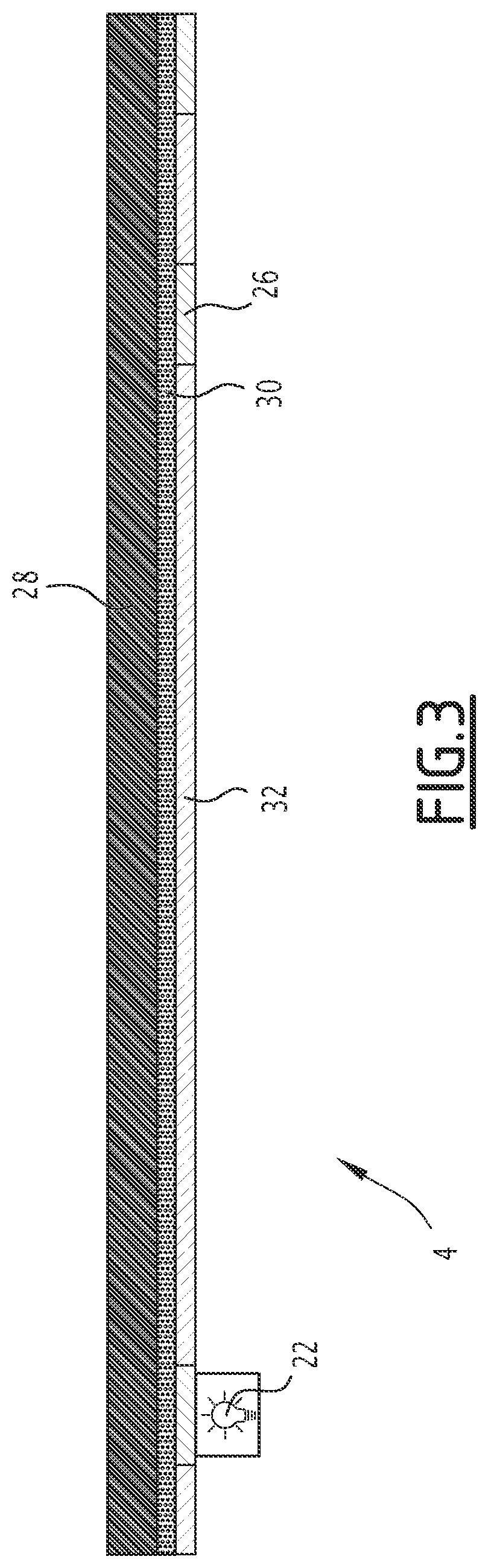Patent US12103461 Figure 3 – Trim element comprising commutable backlit areas