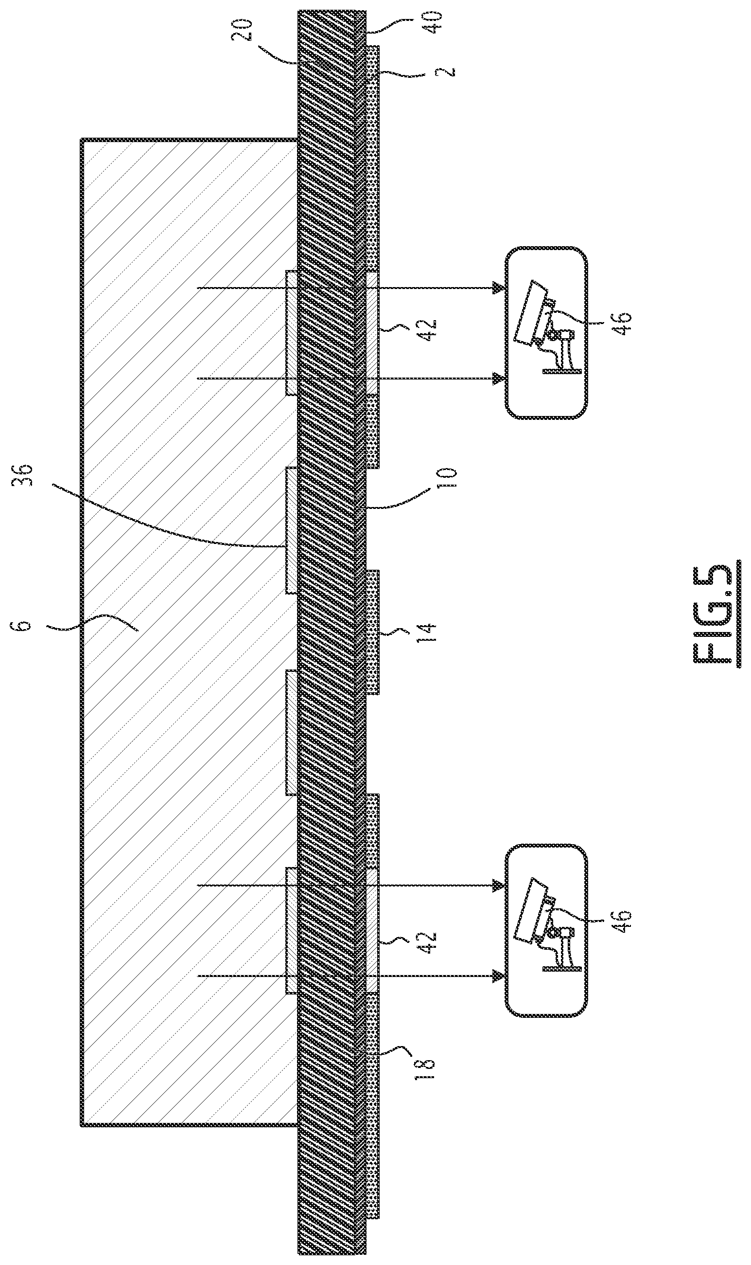 Patent US12103461 Figure 5 – Trim element comprising commutable backlit areas