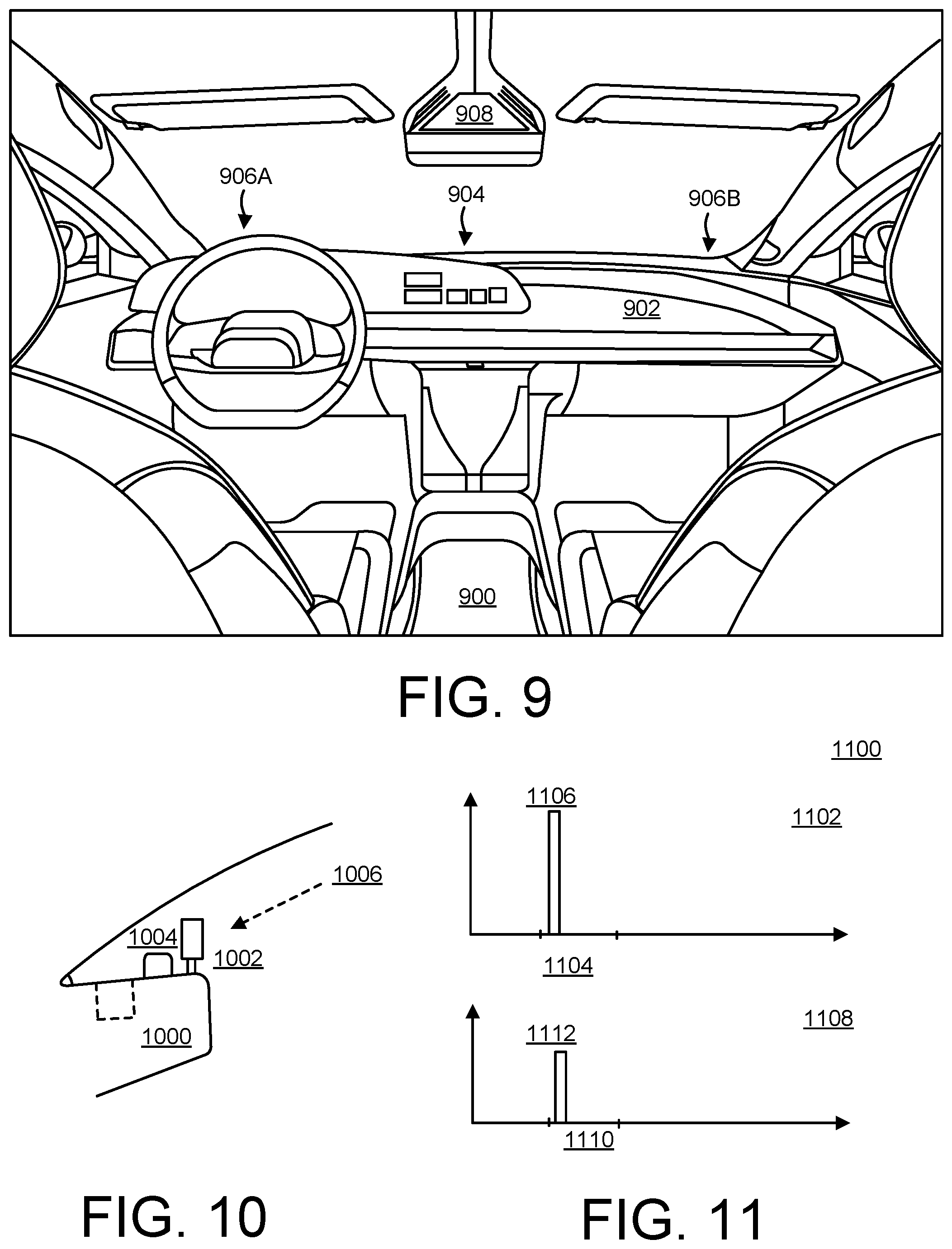 Patent US12103462 Figure 6 – Windshield-reflected infrared imaging of vehicle occupant