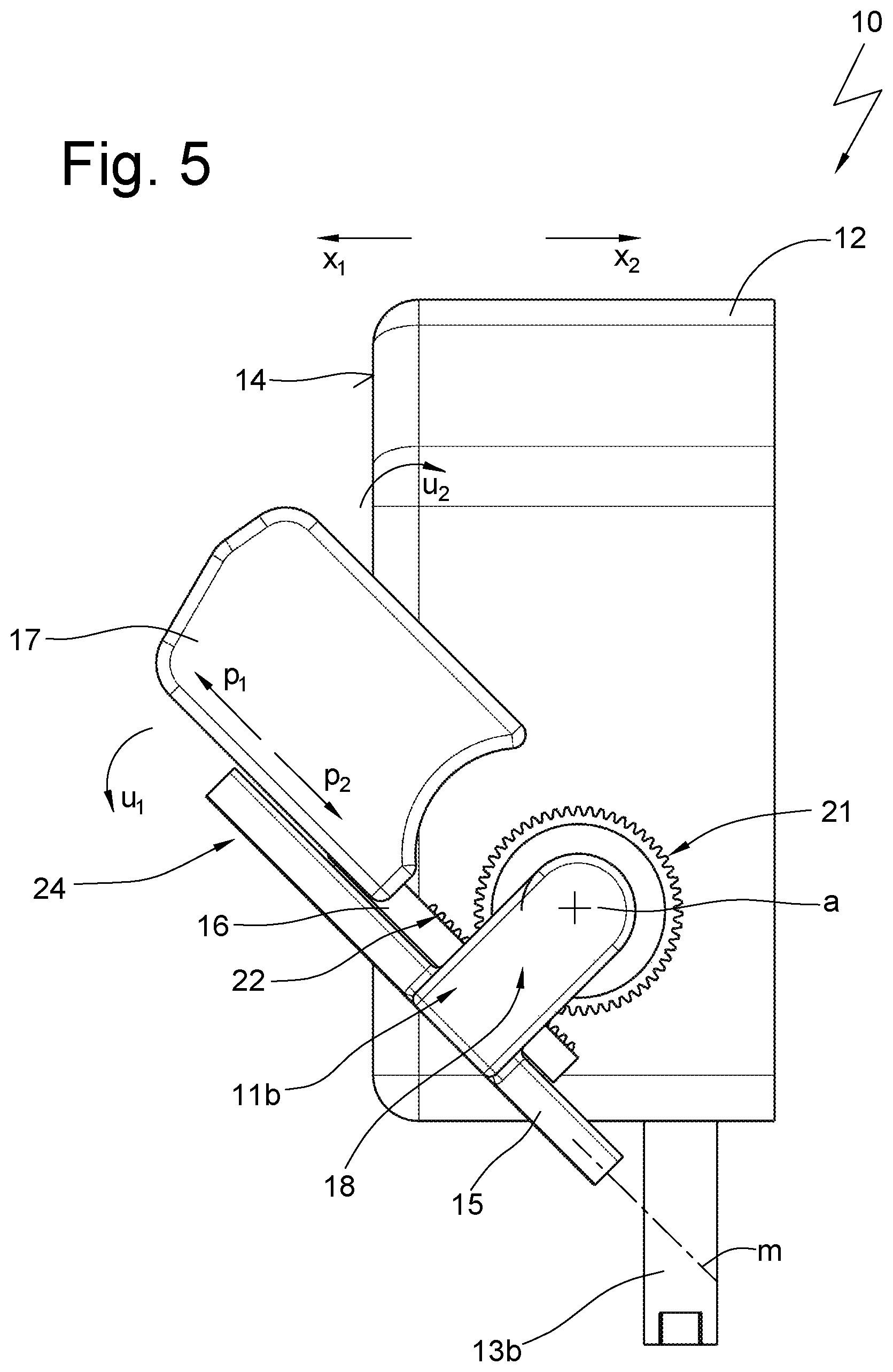 Patent US12103464 Figure 5 – Equipment component for a vehicle