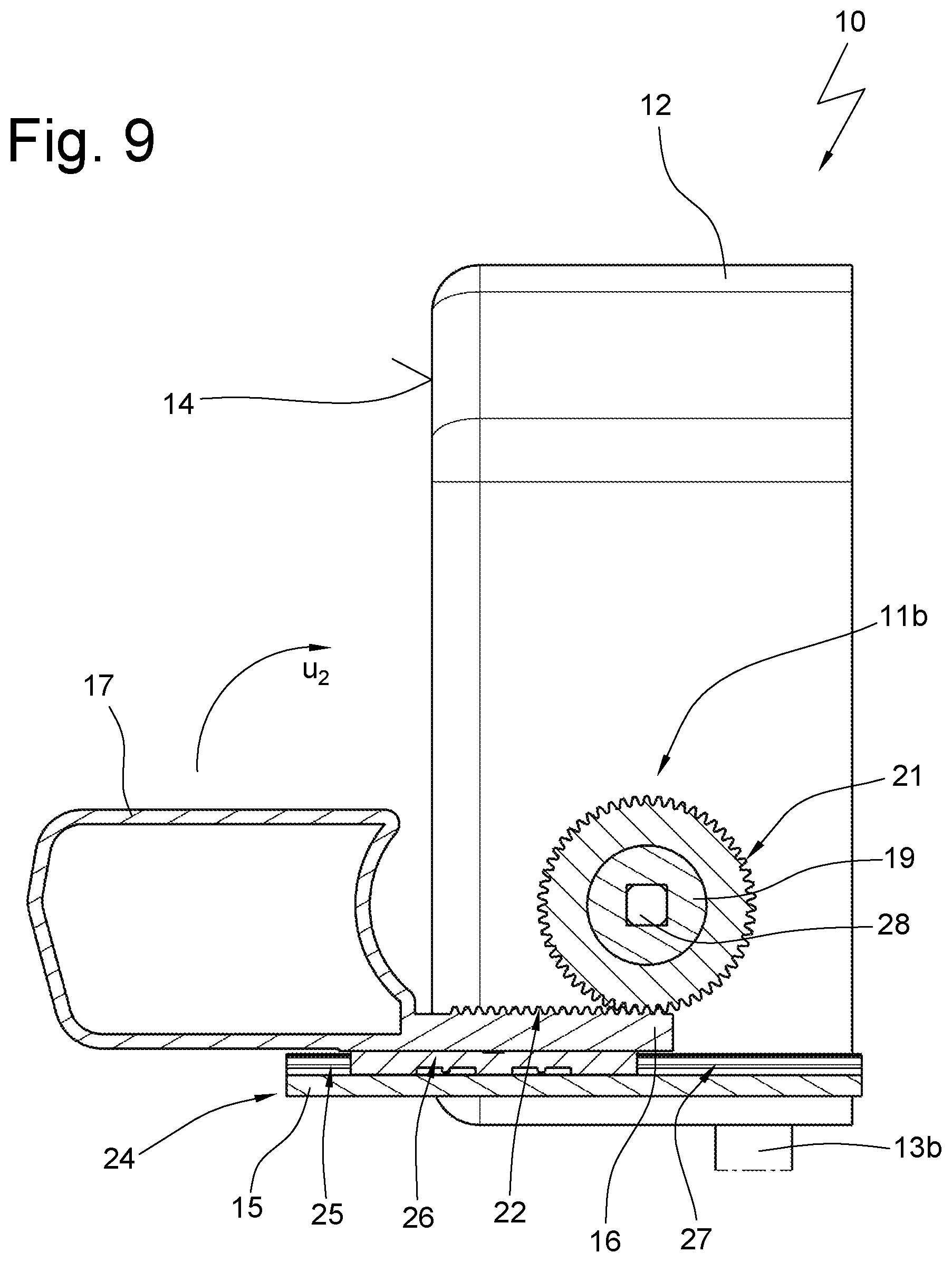 Patent US12103464 Figure 9 – Equipment component for a vehicle