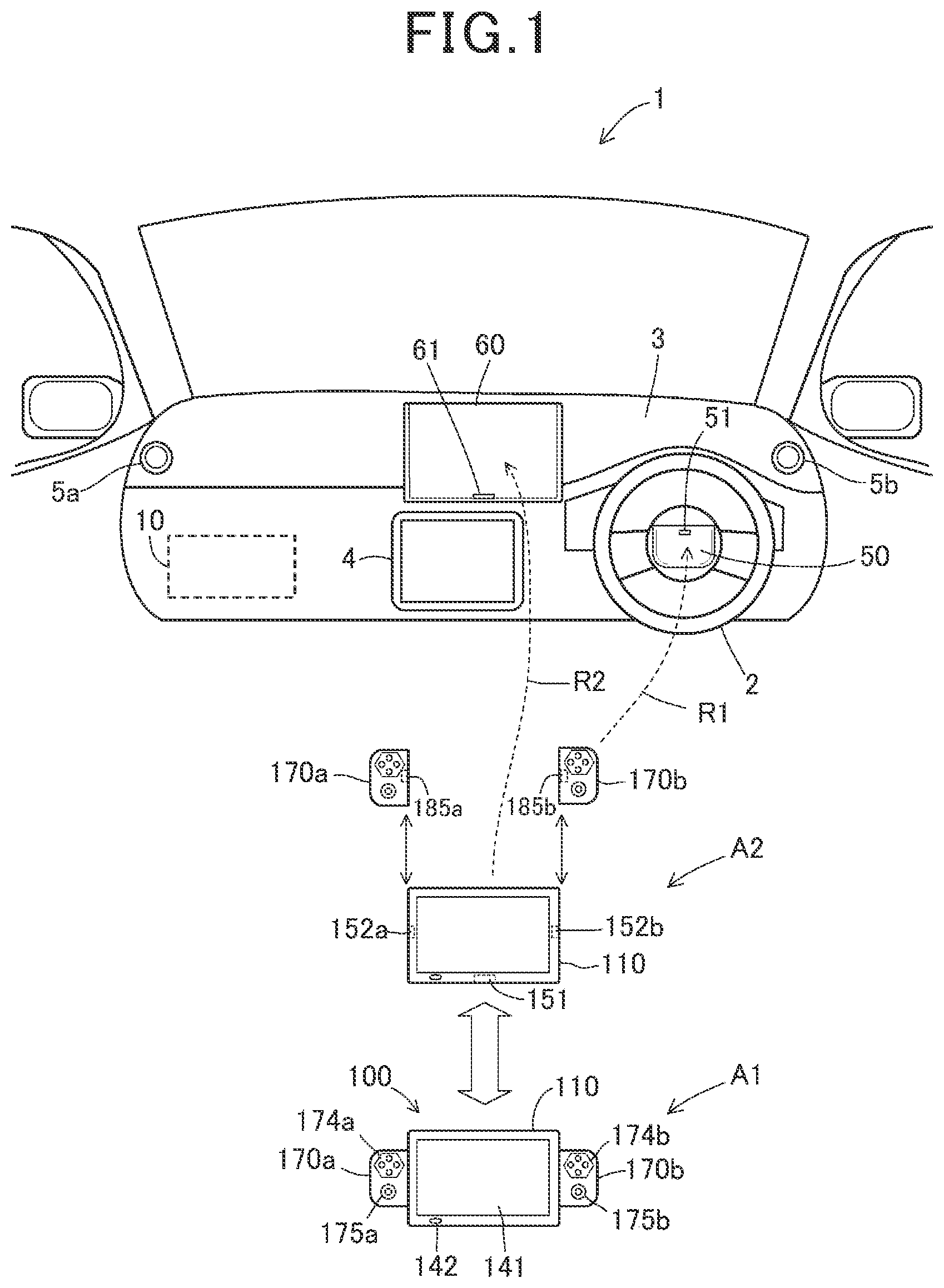 Patent US12103465 Figure 1 – Mobile body, interaction providing system, and interaction providing method