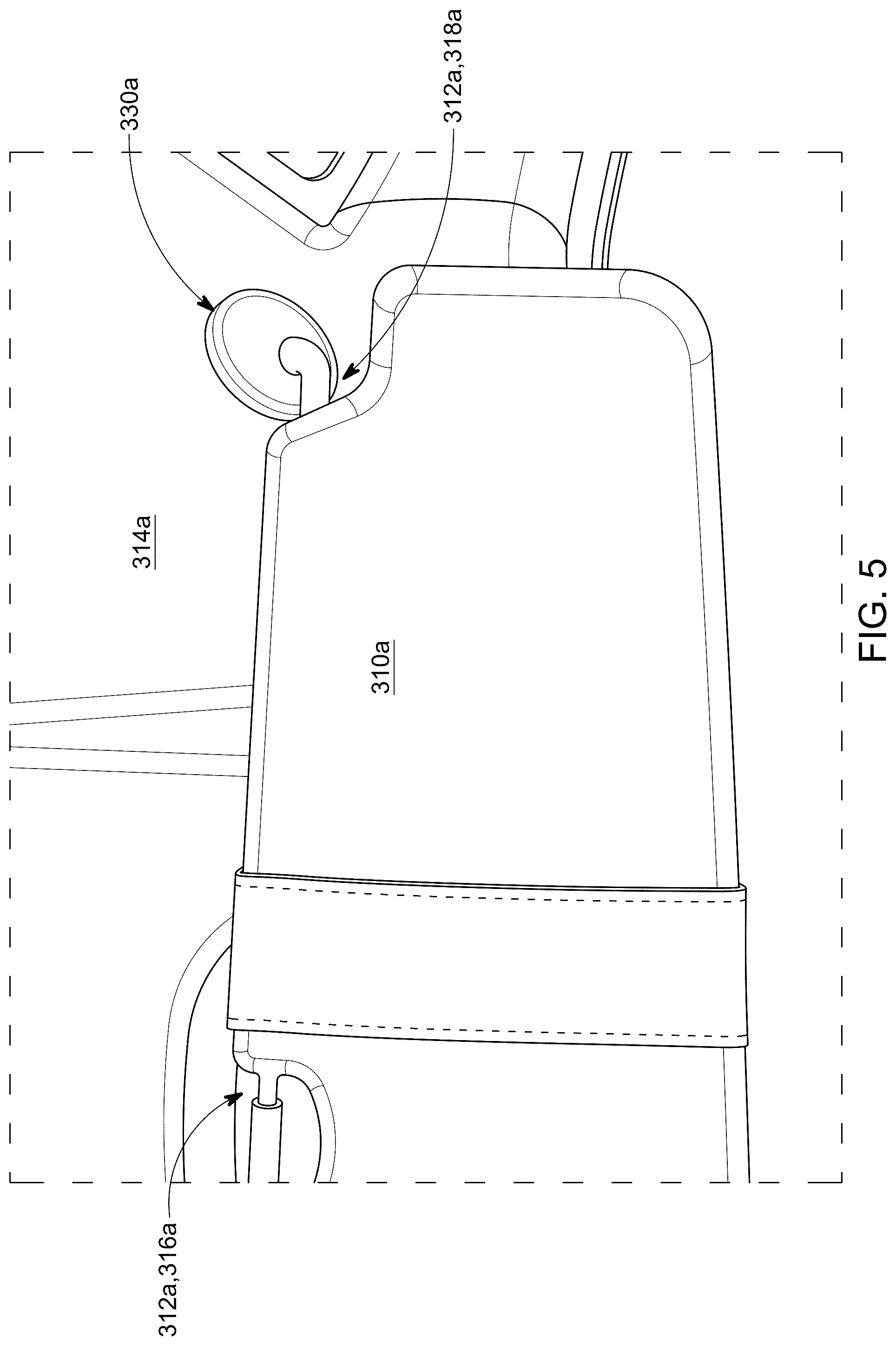 Patent US12103466 Figure 5 – Universal cell phone holder