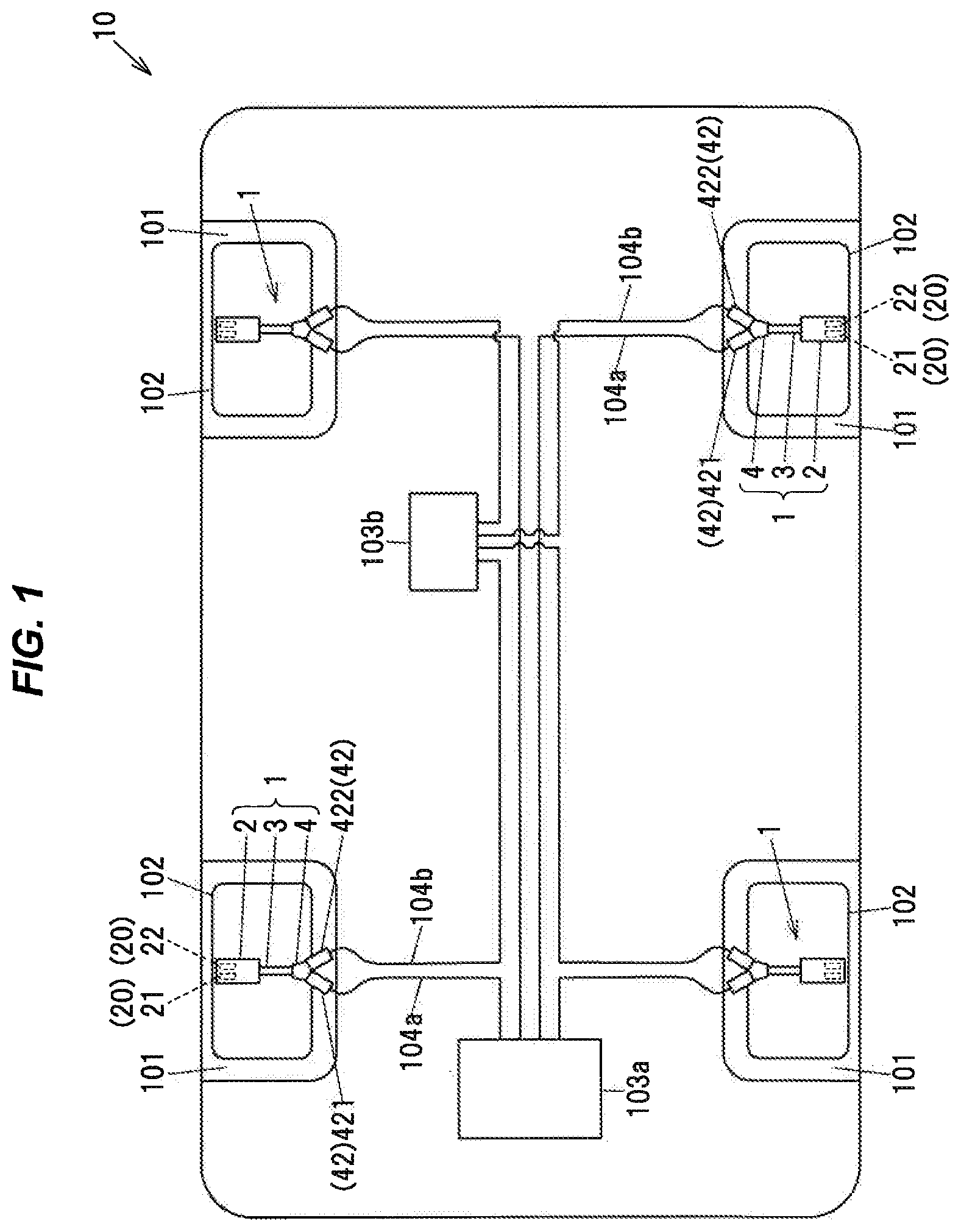 Patent US12103474 Figure 1 – Harness with sensor