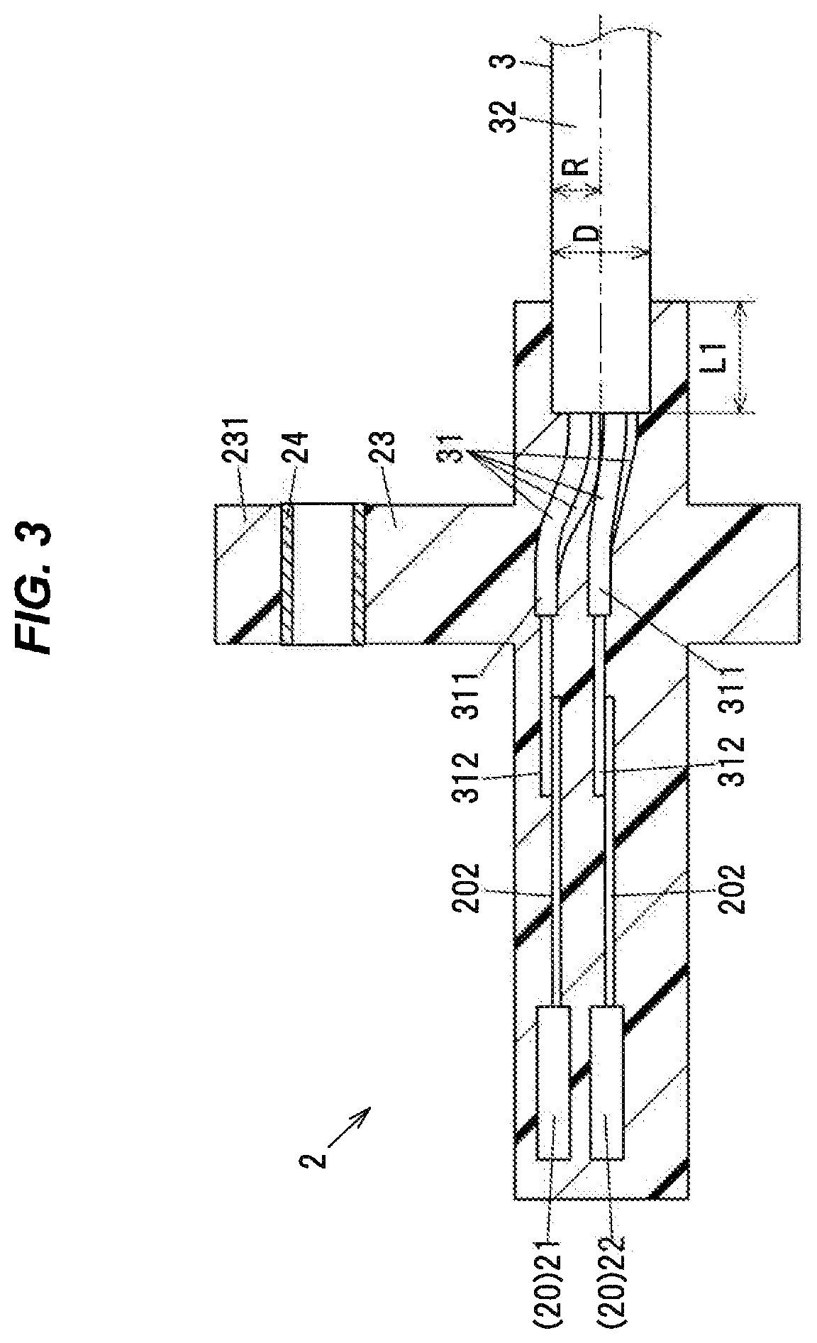 Patent US12103474 Figure 3 – Harness with sensor