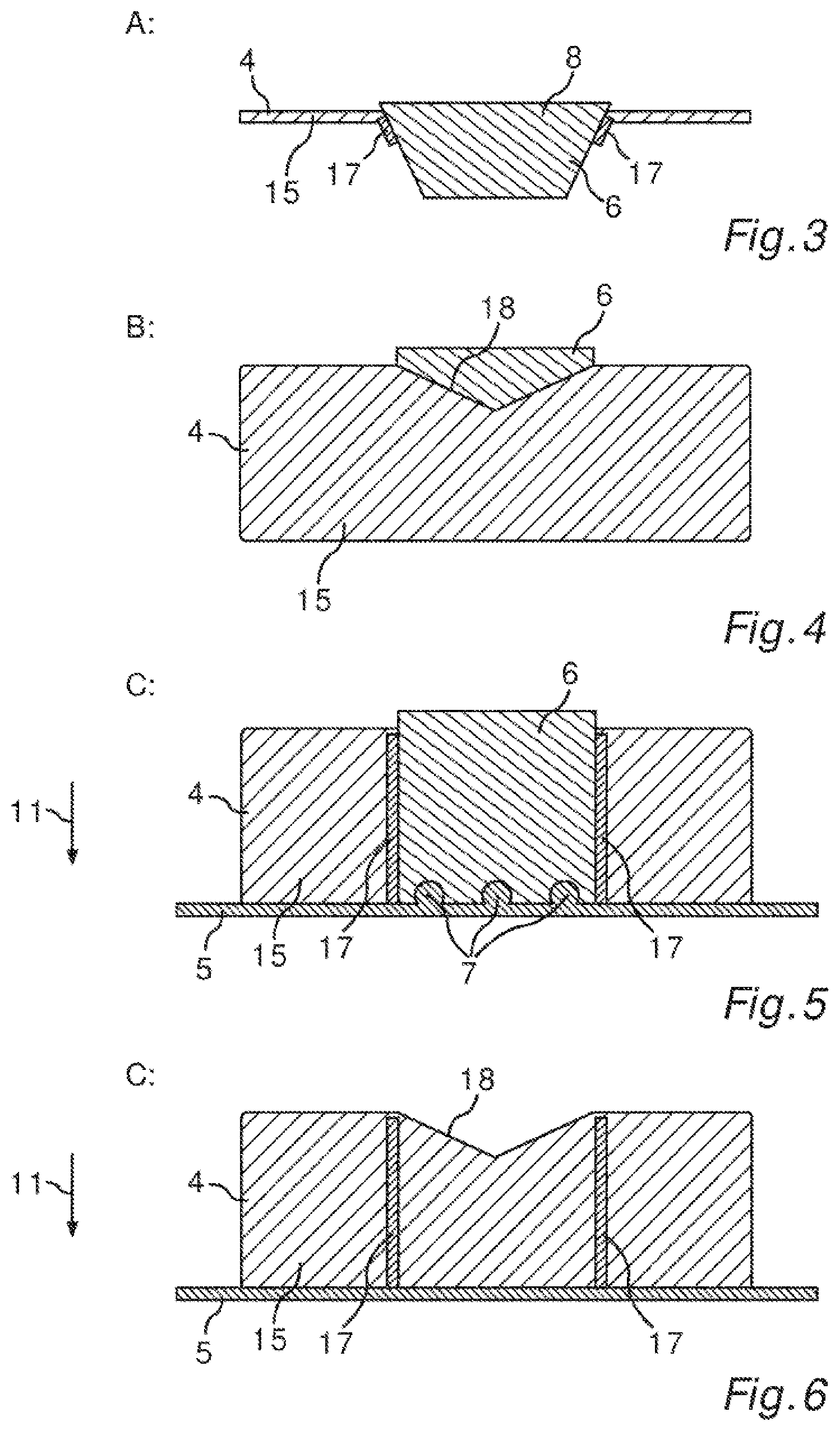Patent US12103475 Figure 2 – Fastening arrangement and method for producing a fastening arrangement