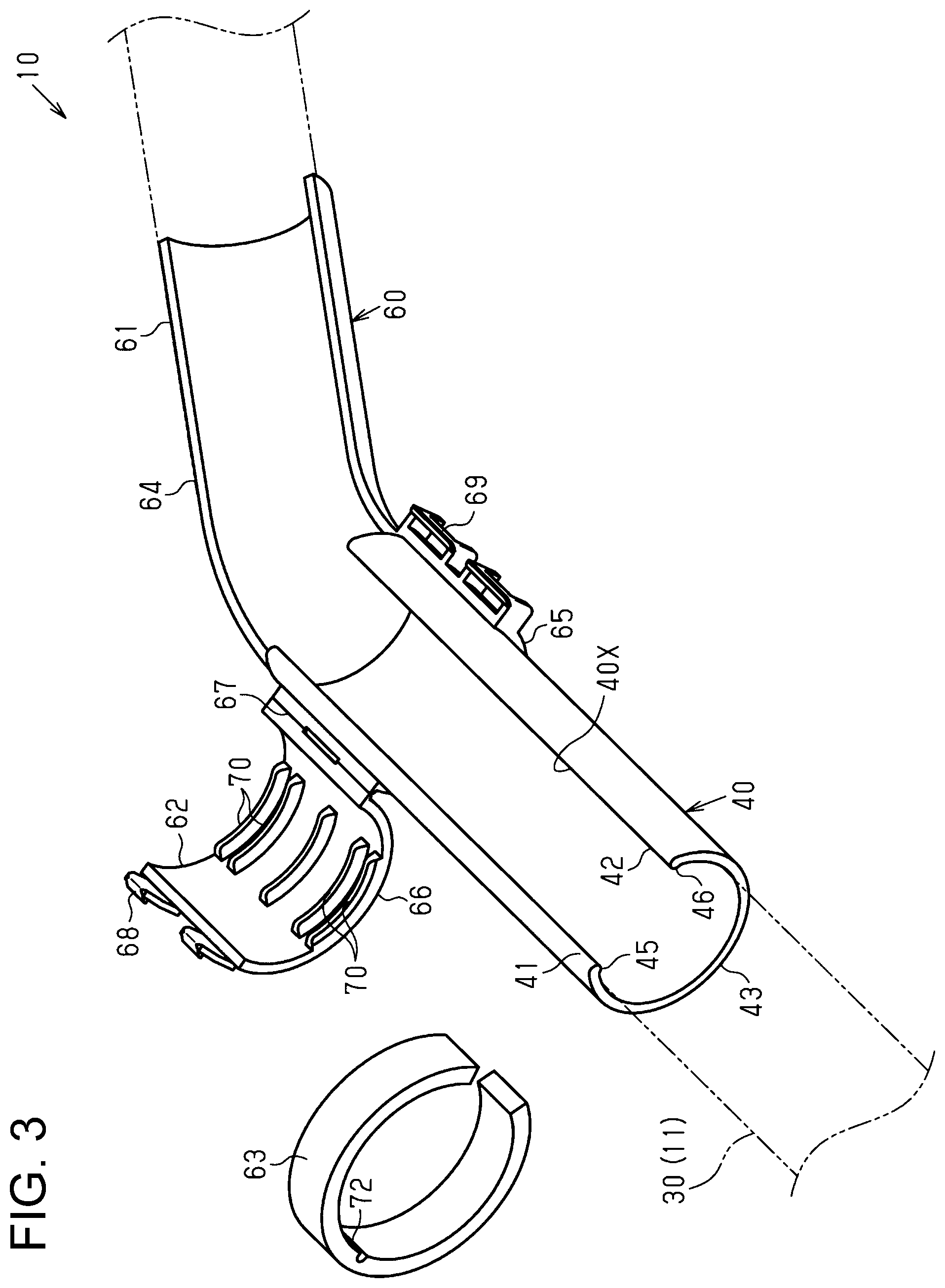 Patent US12103476 Figure 3 – Wire harness