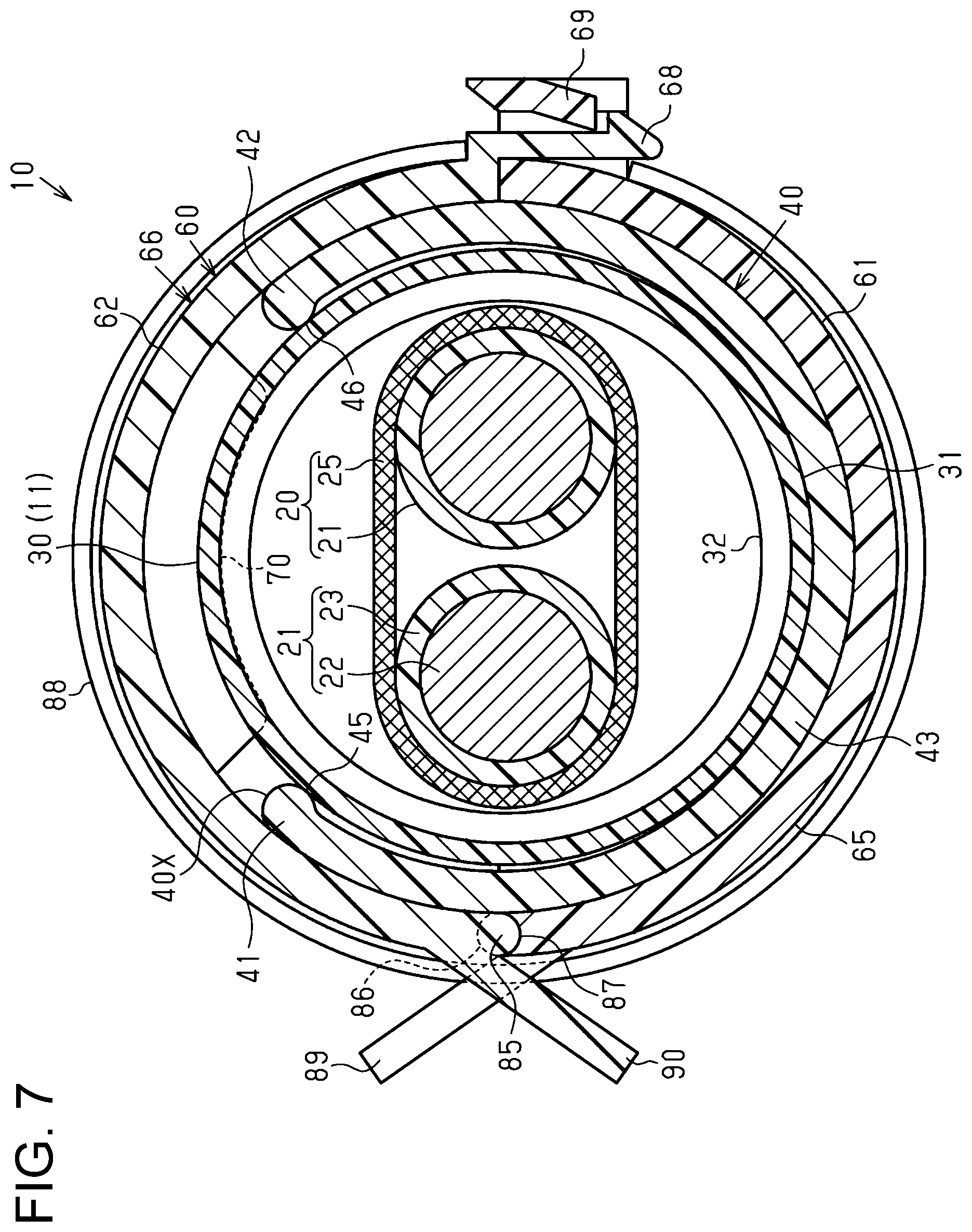 Patent US12103476 Figure 7 – Wire harness