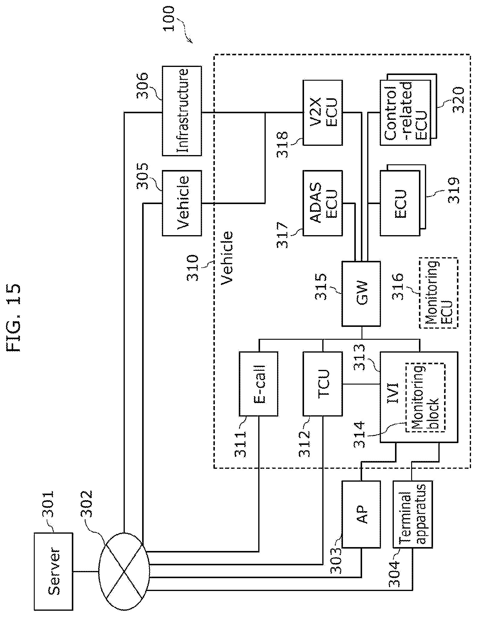 Patent US12103478 Figure 15 – Vehicle system and information processing method