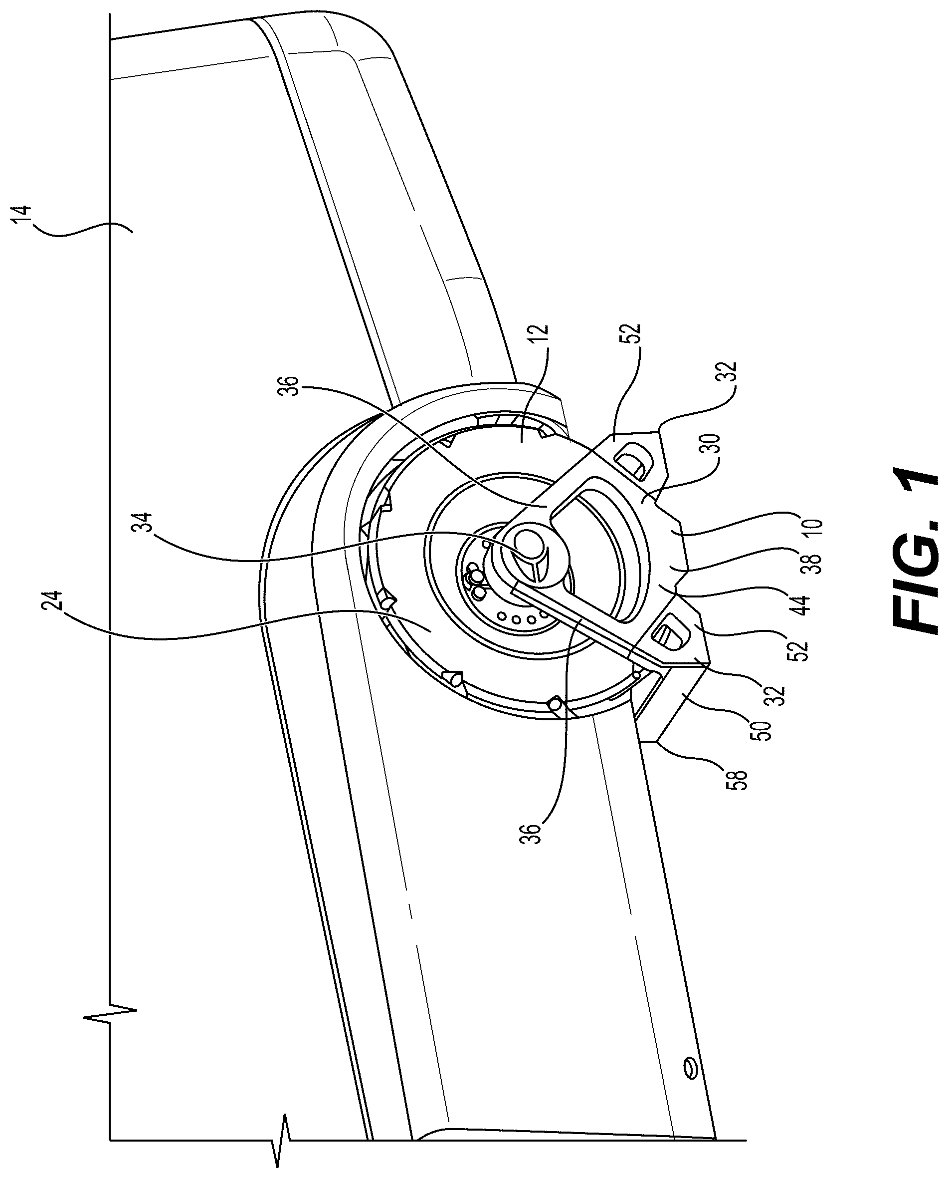 Patent US12103480 — Omni-wheel cable pusher — Figure 1