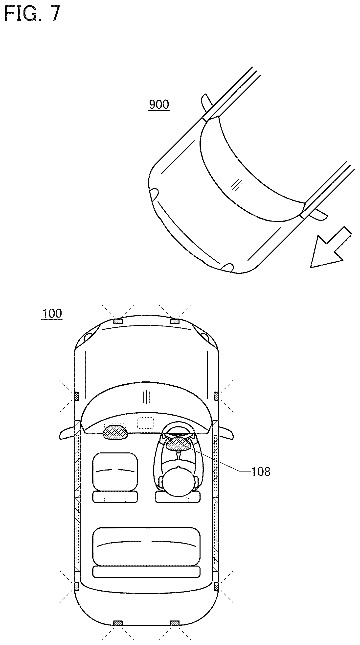 Patent US12103481 Figure 7 – Occupant protection device