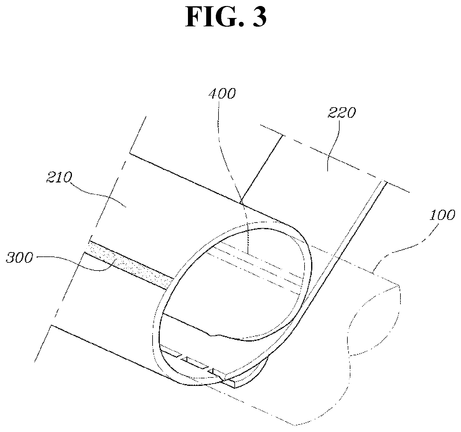 Patent US12103482 Figure 3 – Curtain airbag apparatus having twist prevention structure