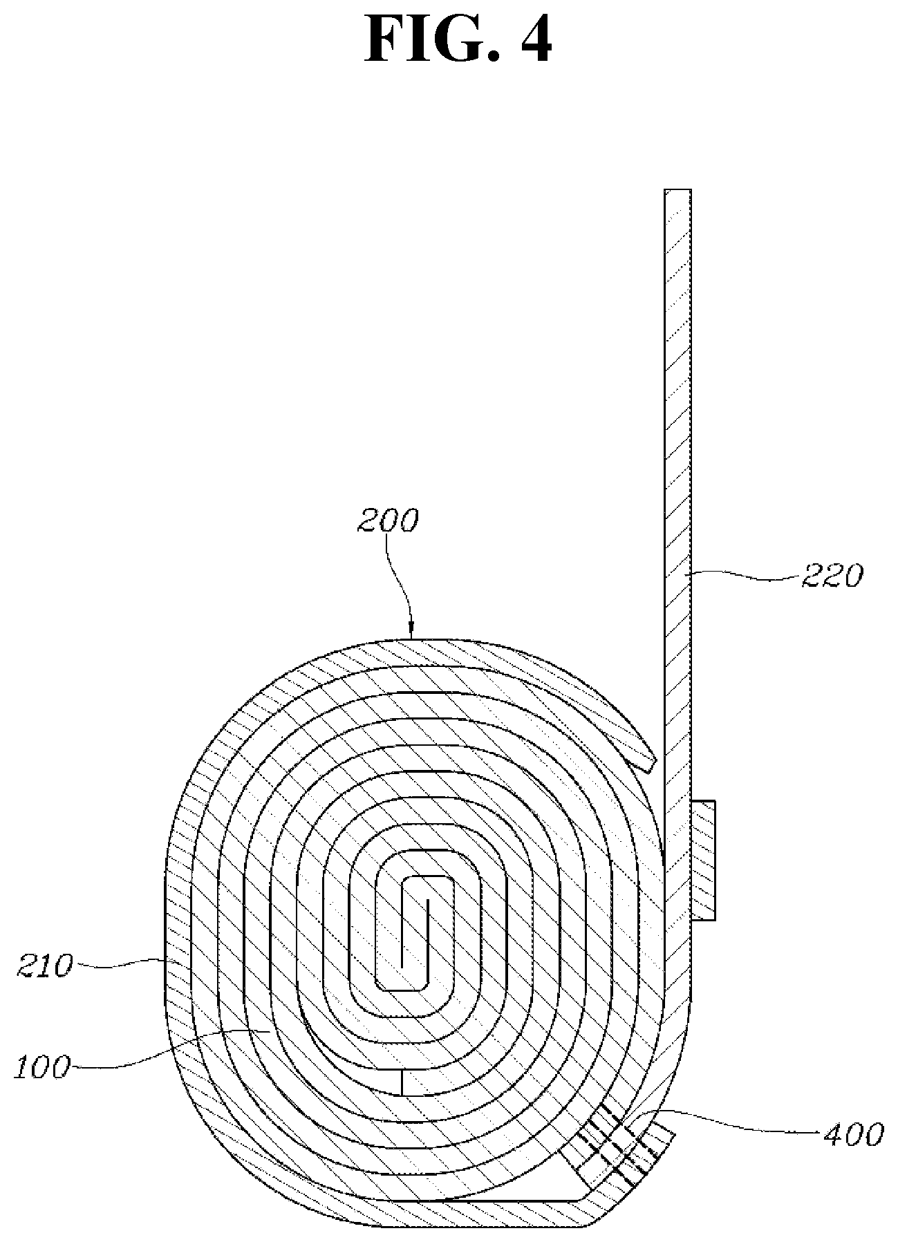 Patent US12103482 Figure 4 – Curtain airbag apparatus having twist prevention structure