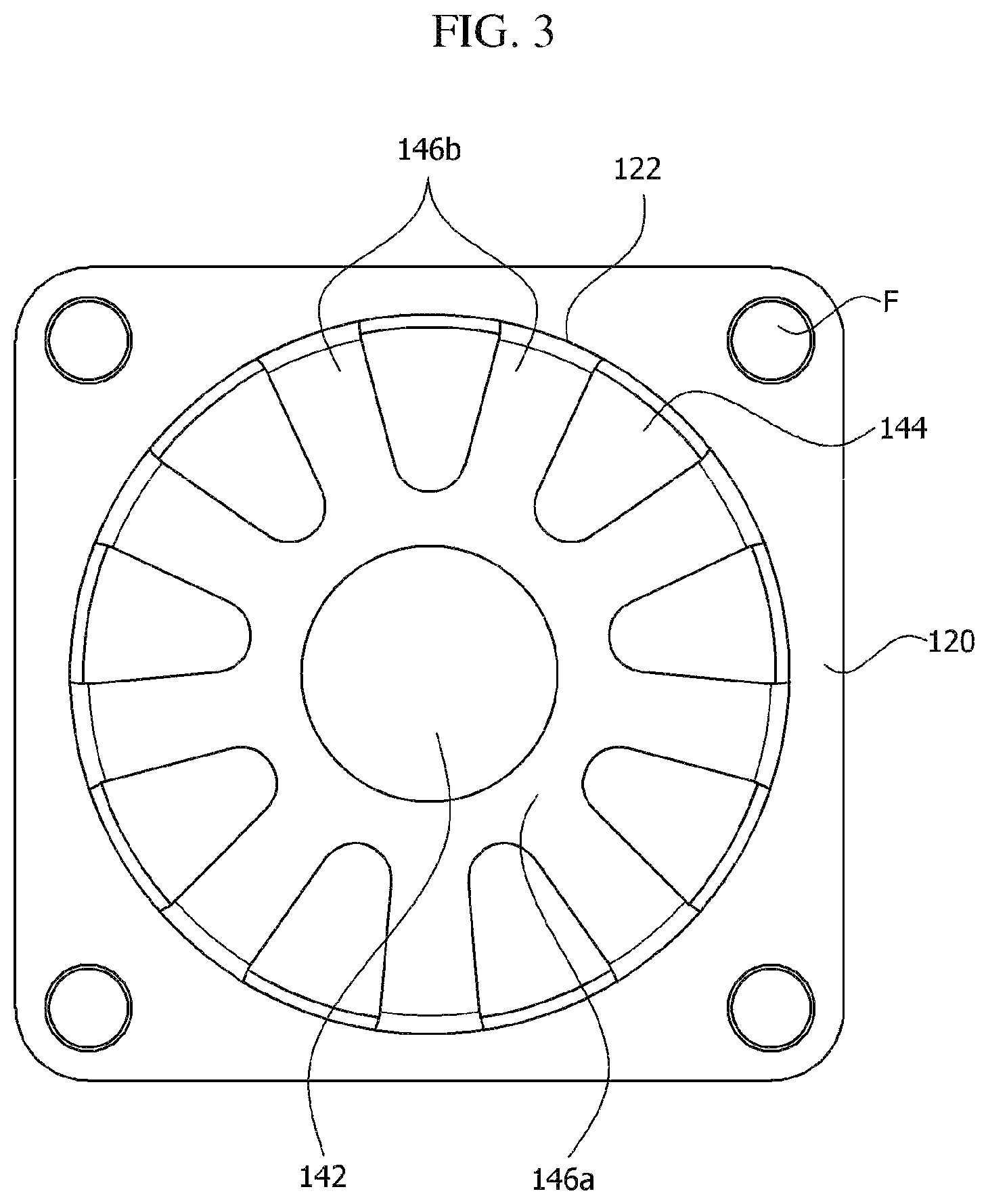 Patent US12103484 Figure 3 – Airbag retainer and airbag retainer assembly including same