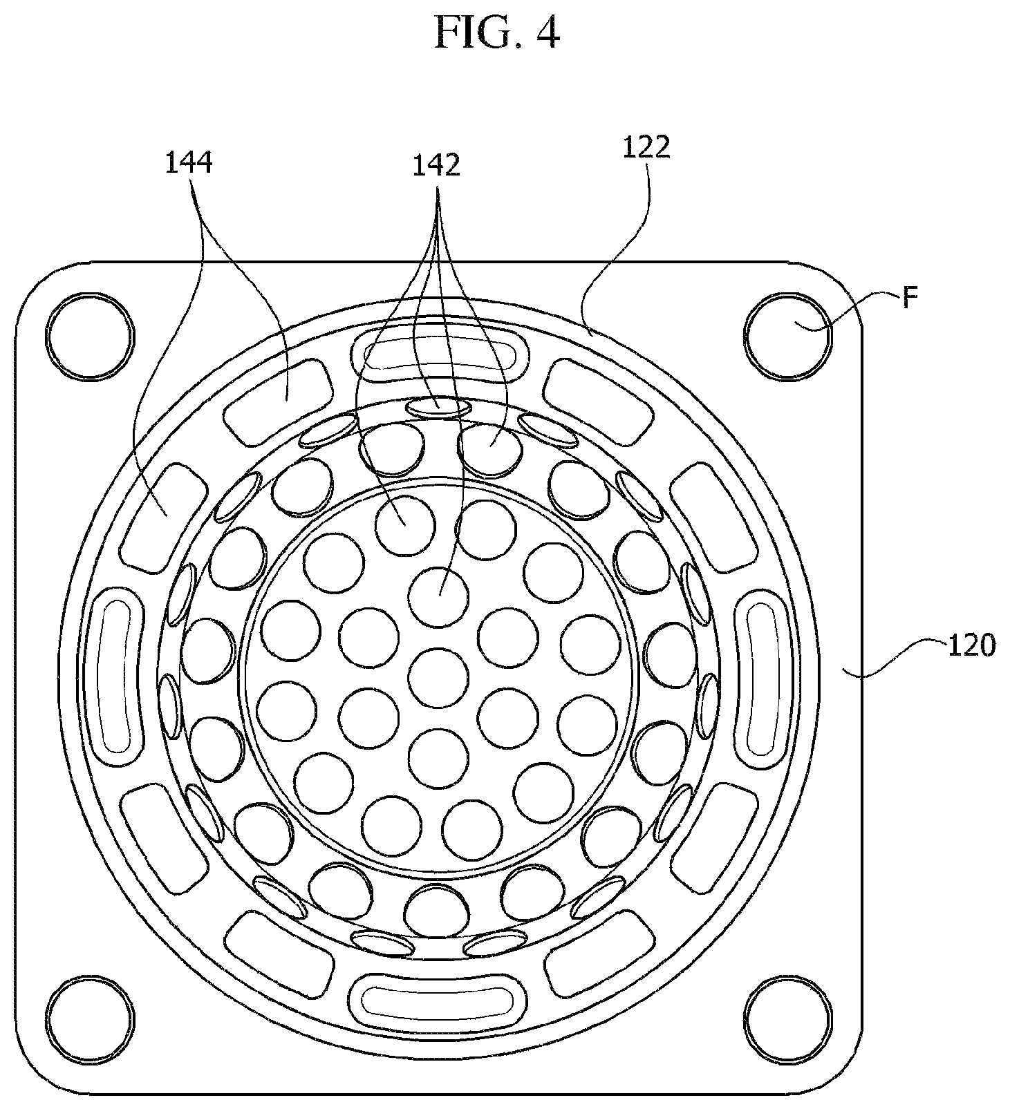 Patent US12103484 Figure 4 – Airbag retainer and airbag retainer assembly including same