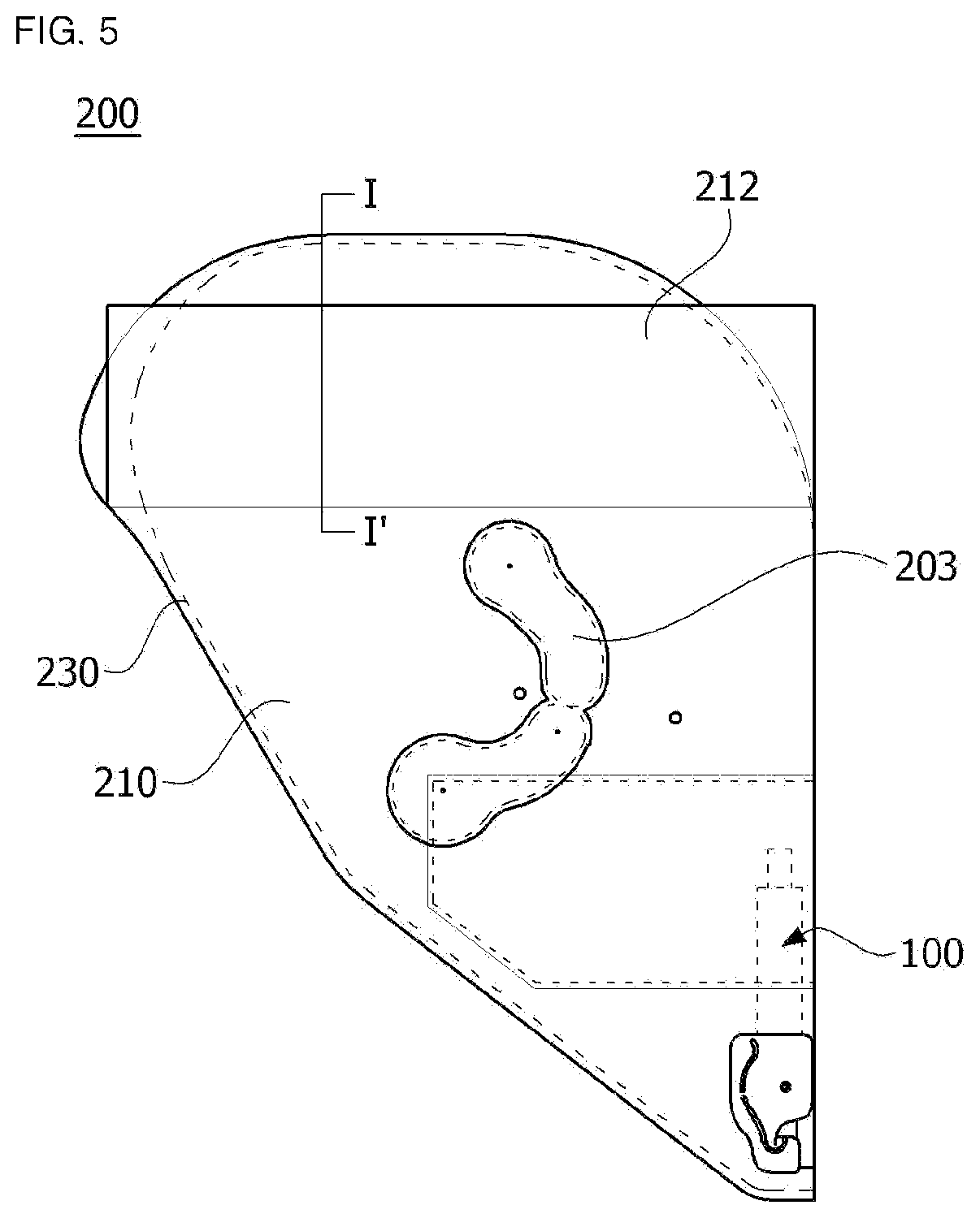 Patent US12103486 Figure 5 – Airbag cushion and side airbag device having the same