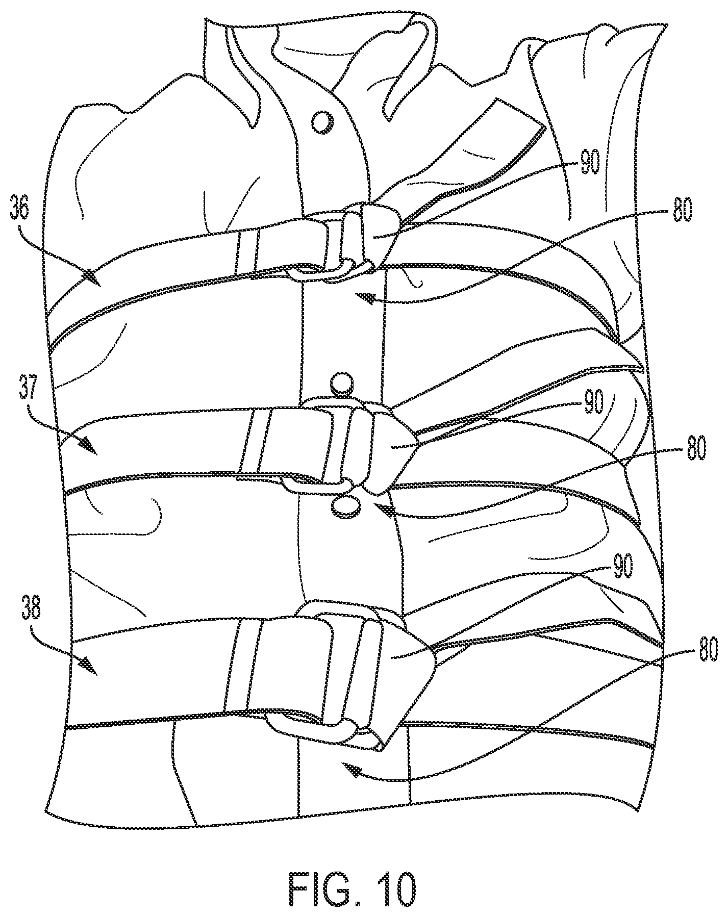 Patent US12103489 Figure 11 – Universal vehicle passenger restraint system