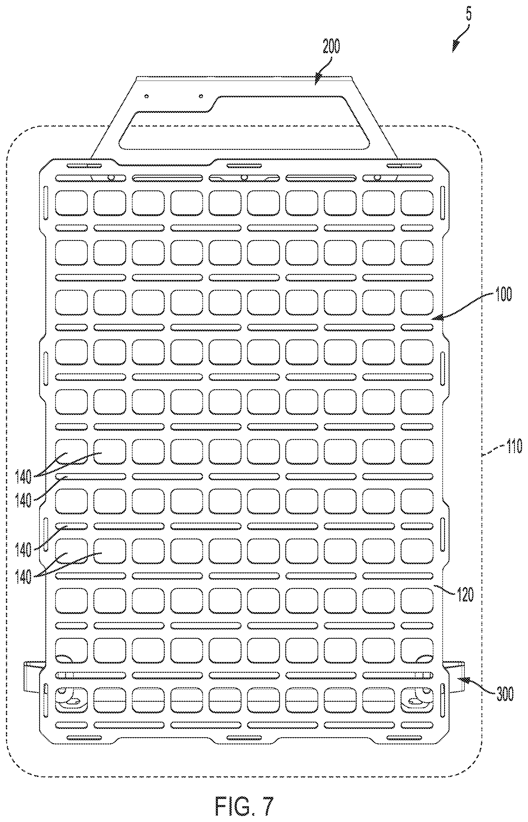 Patent US12103497 Figure 7 – System for attaching a storage panel to a vehicle seat